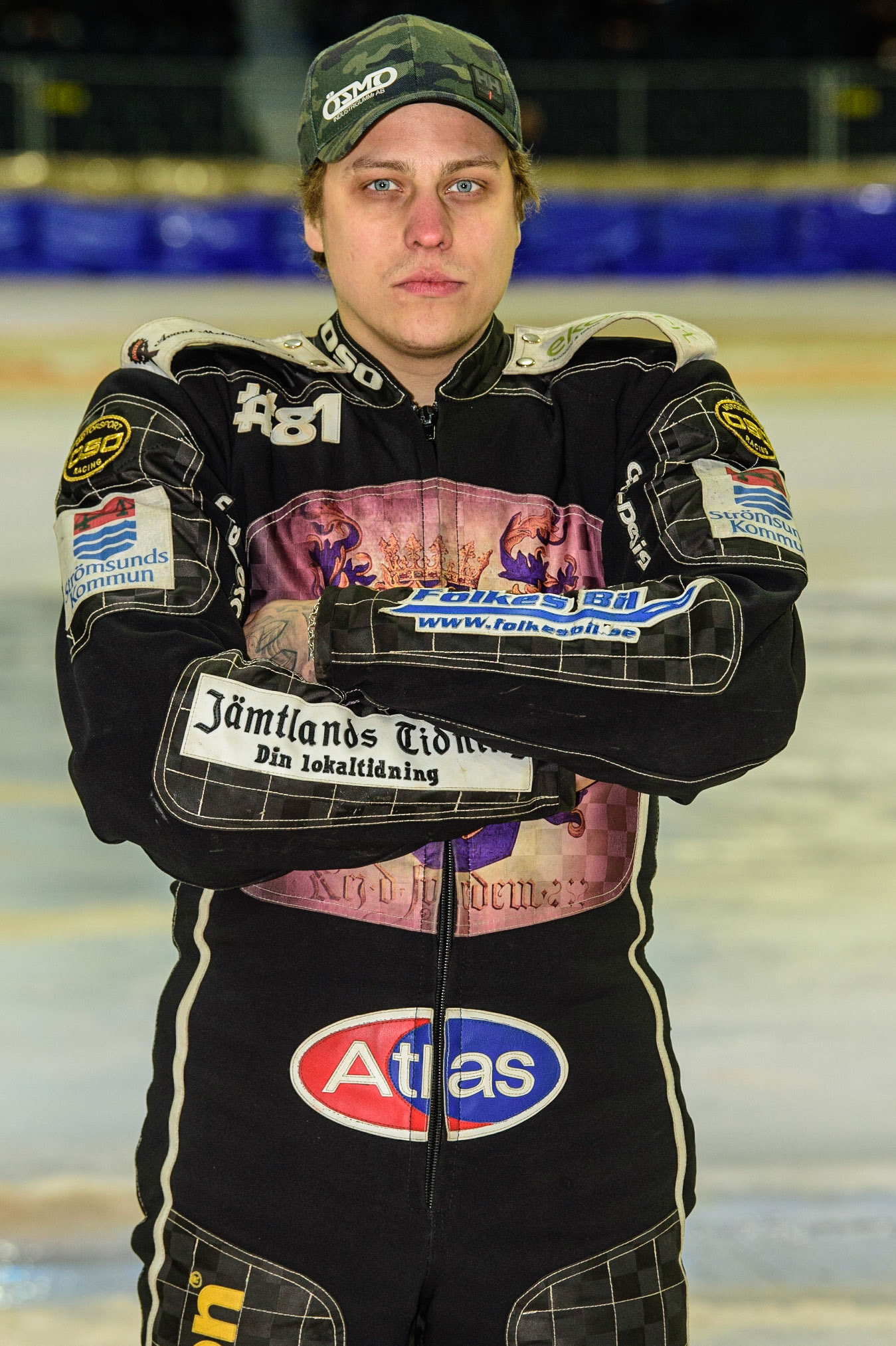 HEERENVEEN, NL. APR 1.  Jimmy Olsén (Sweden ) during the ROLOEF THIJS BOKAAL  at Ice Rink Thialf, Heerenveen on Friday 1st April 2022. (Credit: Ian Charles | MI News)