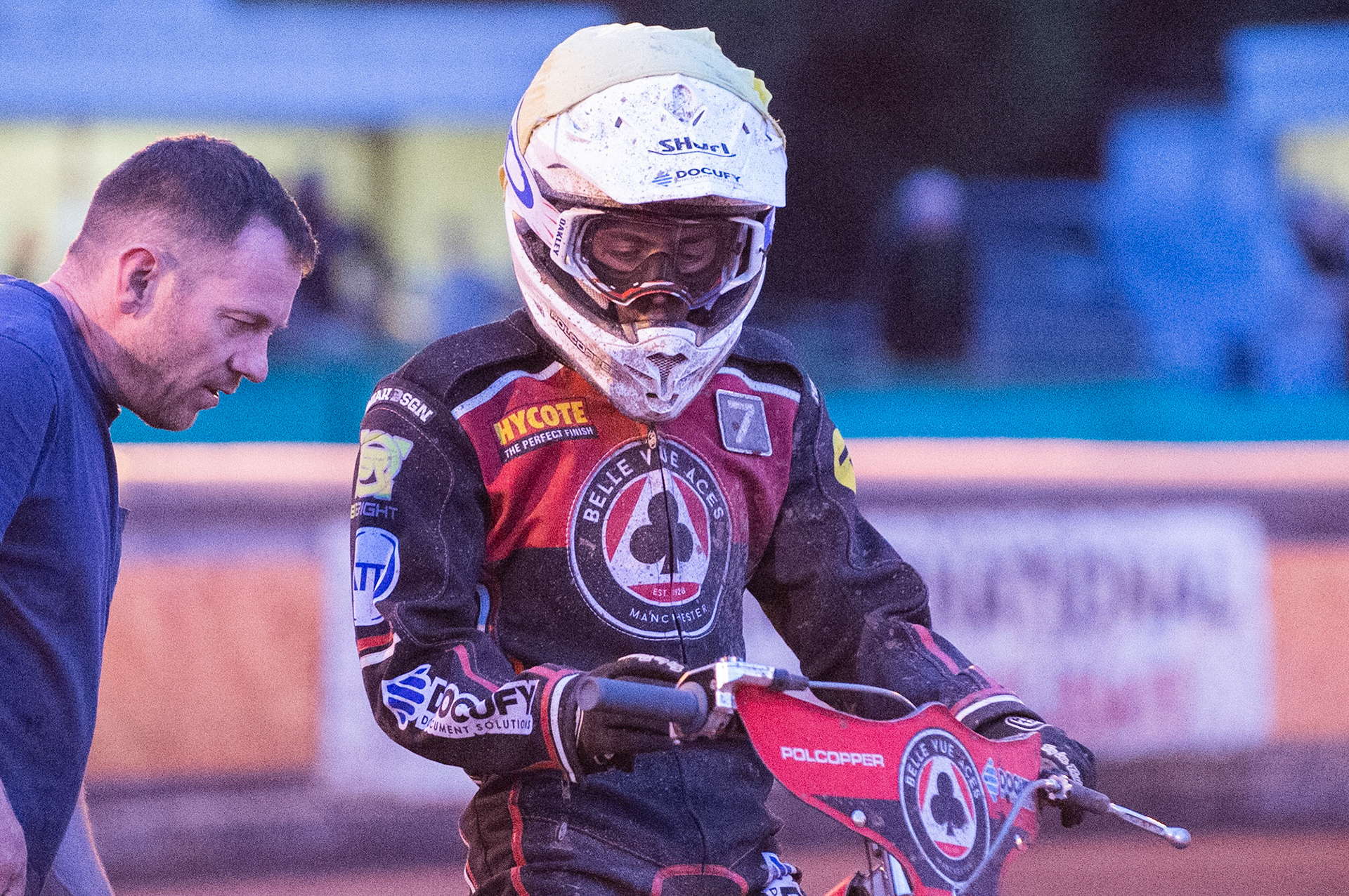 Photo by Ian Charles:

Jaimon Lidsey 

Wolverhampton Wolves v Belle Vue Aces, British Speedway Premiership 22 April 2019