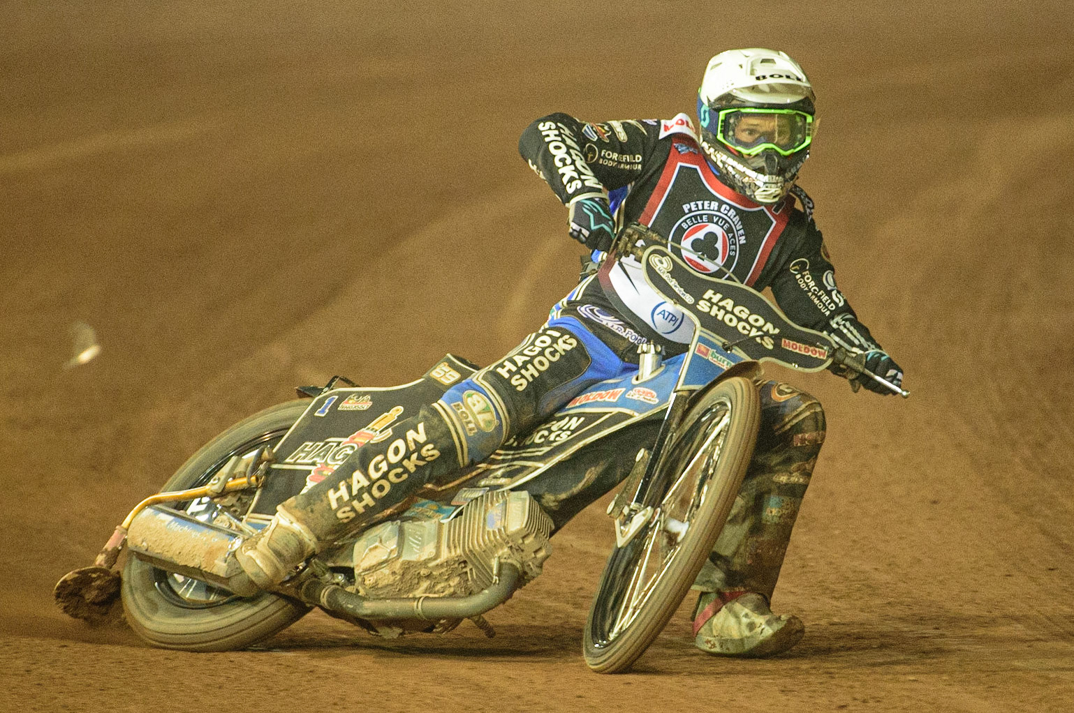 MANCHESTER, UK. MAR 21ST. Jason Doyle in action  during the ATPI Peter Craven Memorial Trophy at the National Speedway Stadium, Manchester on Monday 21st March 2022. (Credit: Ian Charles | MI News)