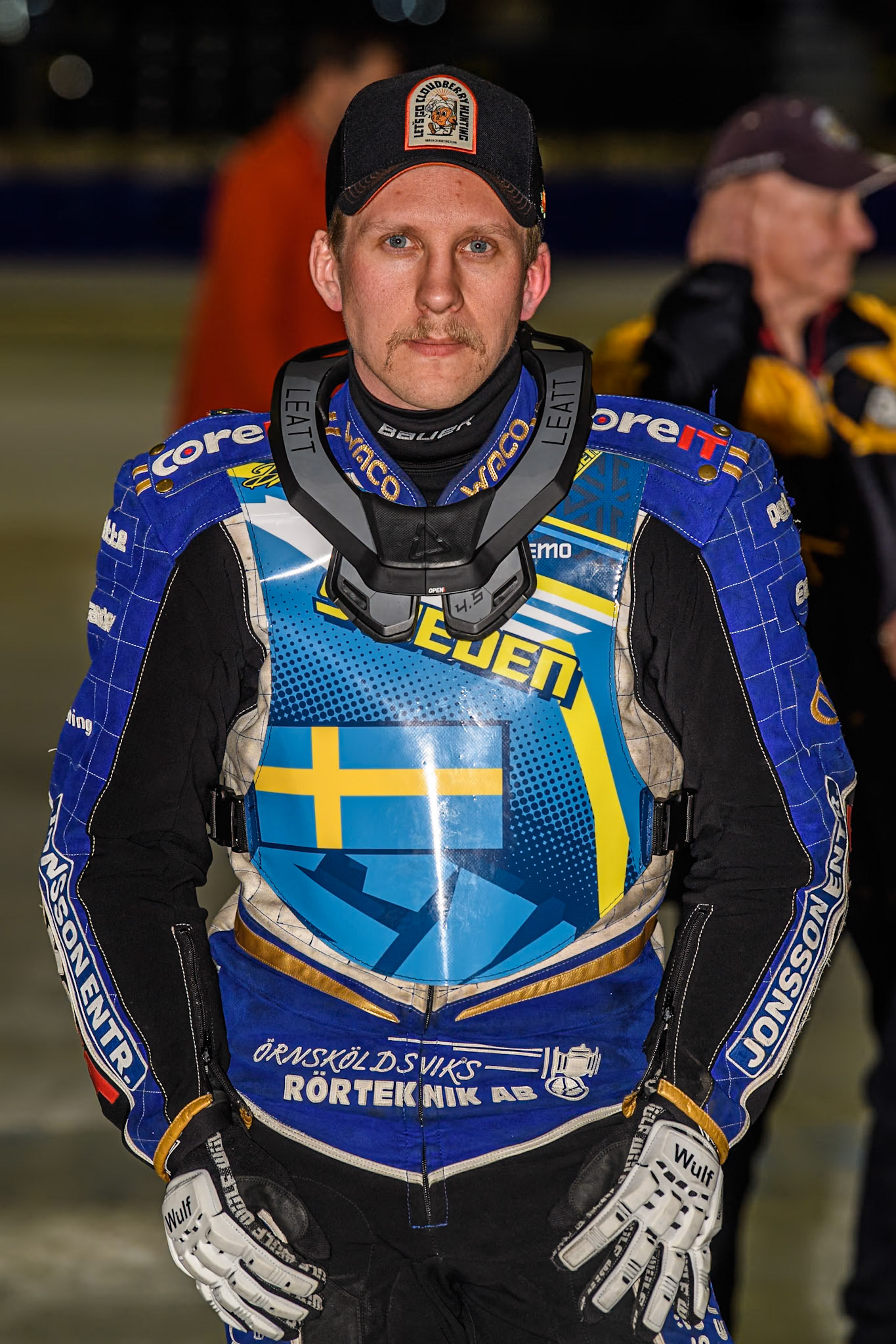 Sweden's Jimmy Hörnell Lidfalk (237) during the FIM Ice Speedway Gladiators World Championship Final 3 at Ice Rink Thialf, Heerenveen on Saturday 6th April 2024. (Photo: Ian Charles | MI News)