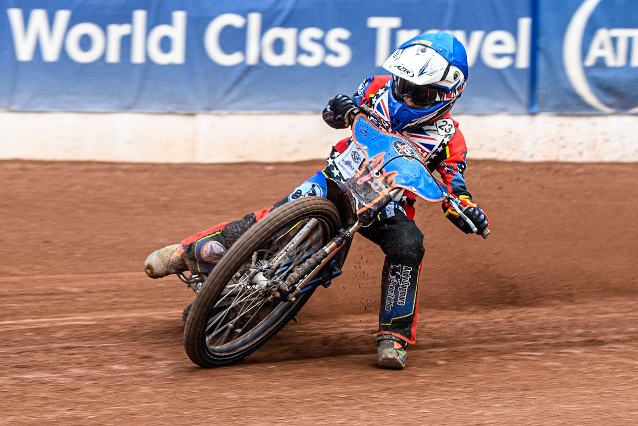 Harry Fletcher  in action  during the British Youth Championships at the National Speedway Stadium, Manchester on Friday 12th May 2023. (Photo: Ian Charles | MI News)