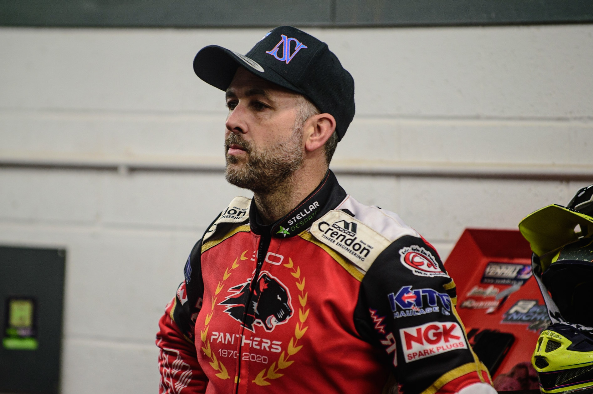MANCHESTER, UK. OCT 11TH  Scott Nicholls  during the SGB Premiership Grand Final 1st Leg between Belle Vue Aces and Peterborough Panthers at the National Speedway Stadium, Manchester on Monday 11th October 2021. (Credit: Ian Charles | MI News)