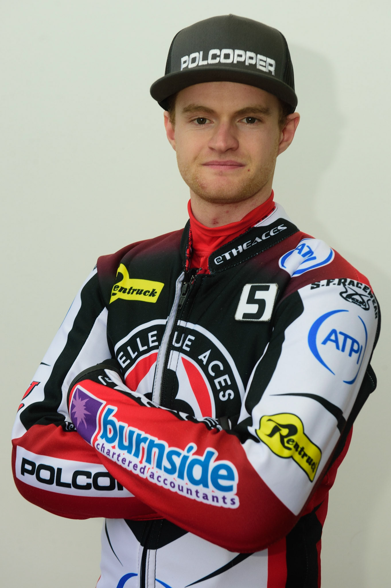 MANCHESTER, UK. APRIL 12TH: Brady Kurtz, Captain of the Belle Vue Aces at the Discovery Networks Eurosport Speedway Season Launch at the National Speedway Stadium, Manchester on Tuesday 12th April 2022 (Credit: Ian Charles | MI News)