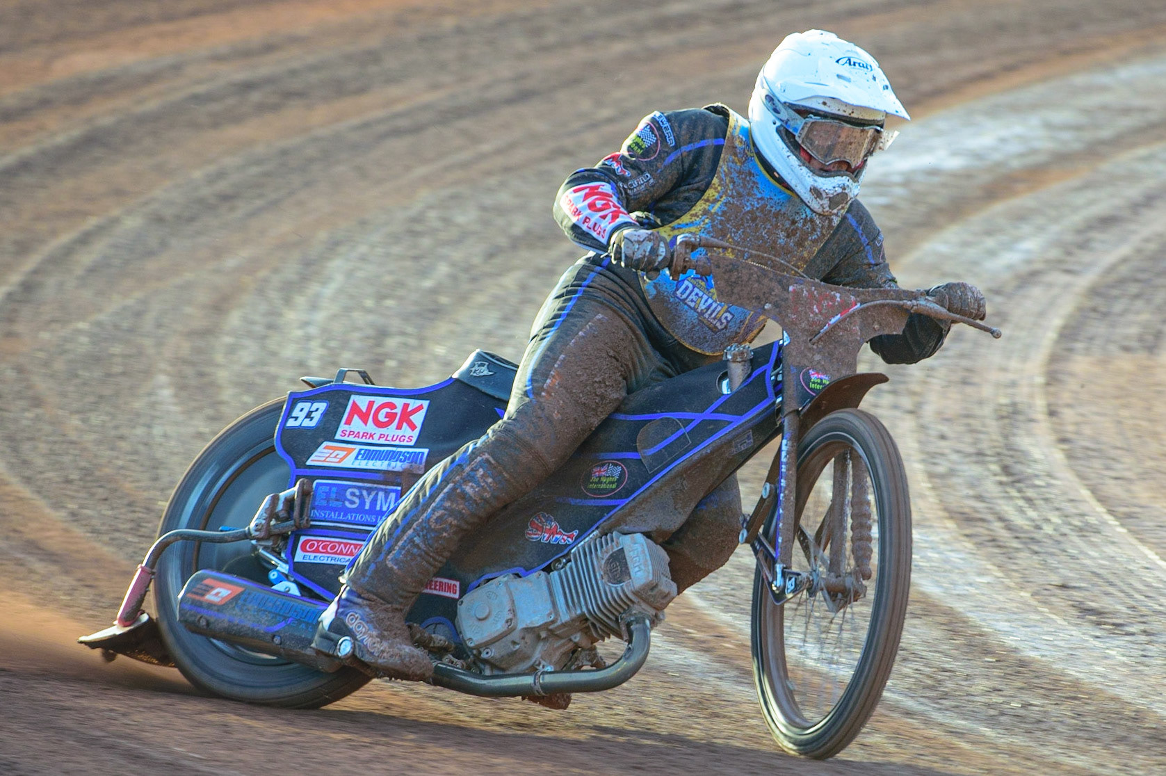 MANCHESTER, UK. MAY 27TH Tom Woolley  in action  for Armadale Stellar Devils  during the National Development League match between Belle Vue Colts and Armadale Devils at the National Speedway Stadium, Manchester on Friday 27th May 2022. (Credit: Ian Charles | MI News)
