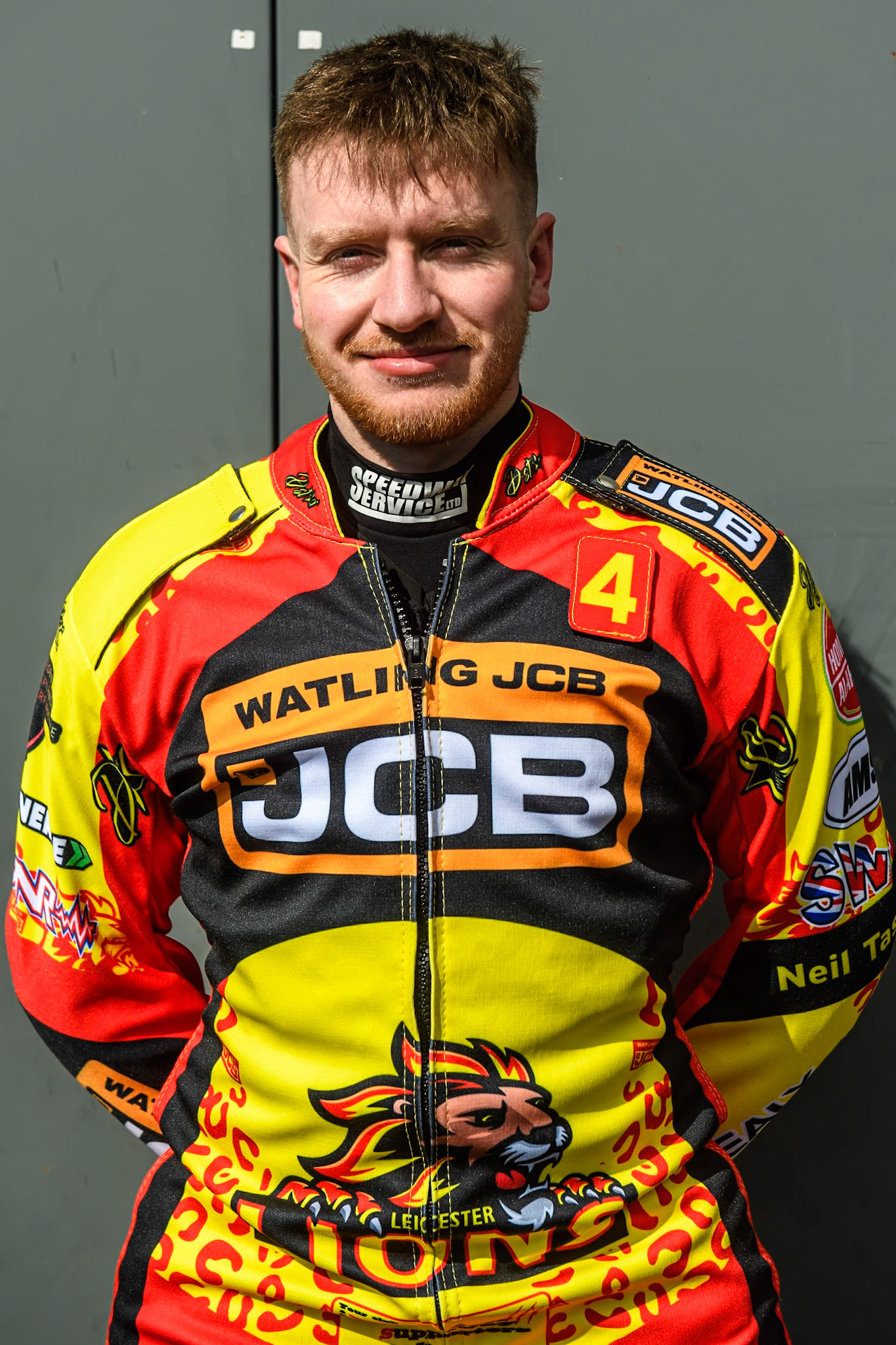 Leicester Lion Cubs' Arran Butcher during the WSRA  National Development League match between Belle Vue Colts and Leicester Lion Cubs at the National Speedway Stadium, Manchester on Friday 29th March 2024. (Photo: Ian Charles | MI News)