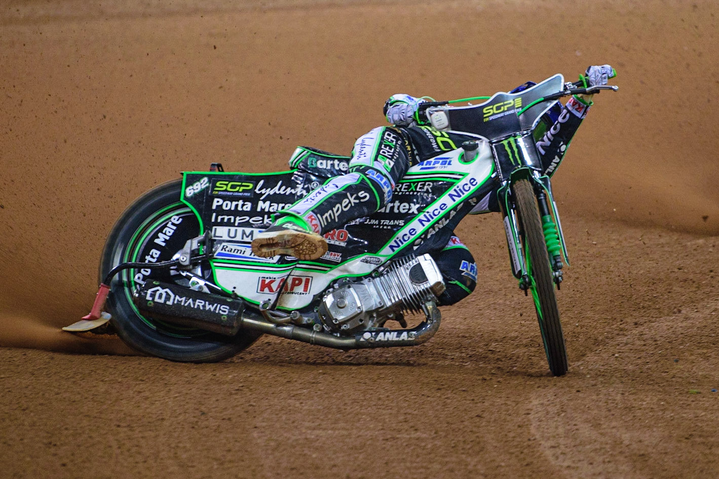 Patryk Dudek (692) in action   during the FIM  Speedway Grand Prix of Great Britain at the Principality Stadium, Cardiff on Saturday 13th August 2022. (Credit: Ian Charles | MI News