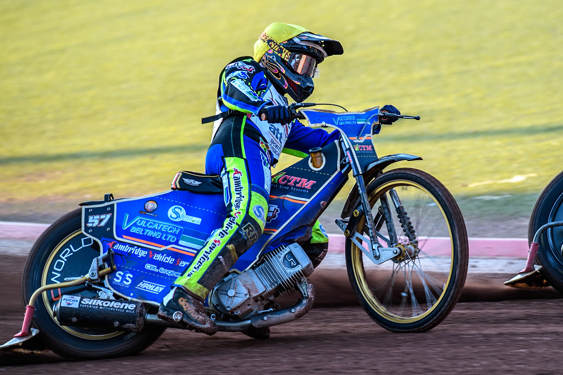 Connor Mountain in action during the Attis Insurance Sports Division British Final at the National Speedway Stadium, Manchester on Monday 12th May 2025. (Photo: Ian Charles | MI News)