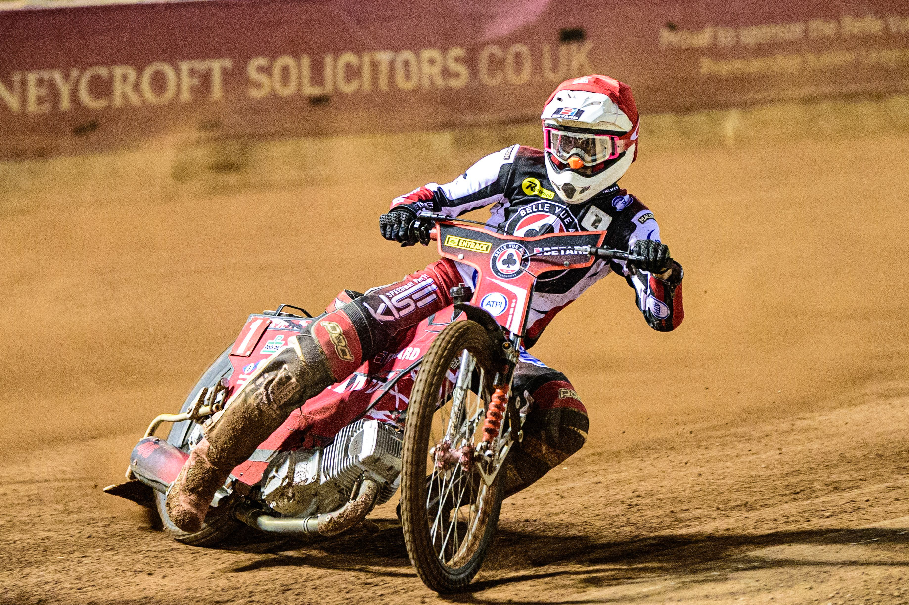 Max Fricke  in action  for Belle Vue ATPI Aces  during the SGB Premiership match between Belle Vue Aces and Sheffield Tigers at the National Speedway Stadium, Manchester on Monday 5th September 2022. (Credit: Ian Charles | MI News)