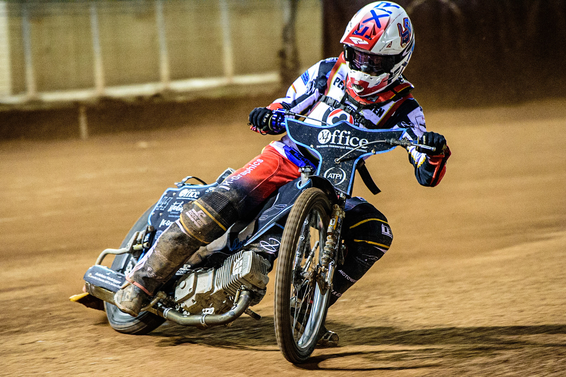 Freddy Hodder   in action  during the Peter Craven Memorial Trophy  at the National Speedway Stadium, Manchester on Monday 3rd April 2023. (Photo: Ian Charles | MI News)