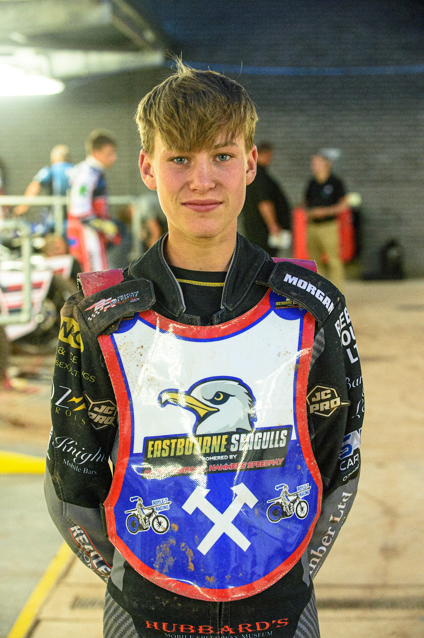 MANCHESTER, UK. JULY 23RD  Vinnie Foord   - Eastbourne Seagulls during the National Development League match between Belle Vue Colts and Eastbourne Seagulls at the National Speedway Stadium, Manchester on Friday 23rd July 2021. (Credit: Ian Charles | MI News)