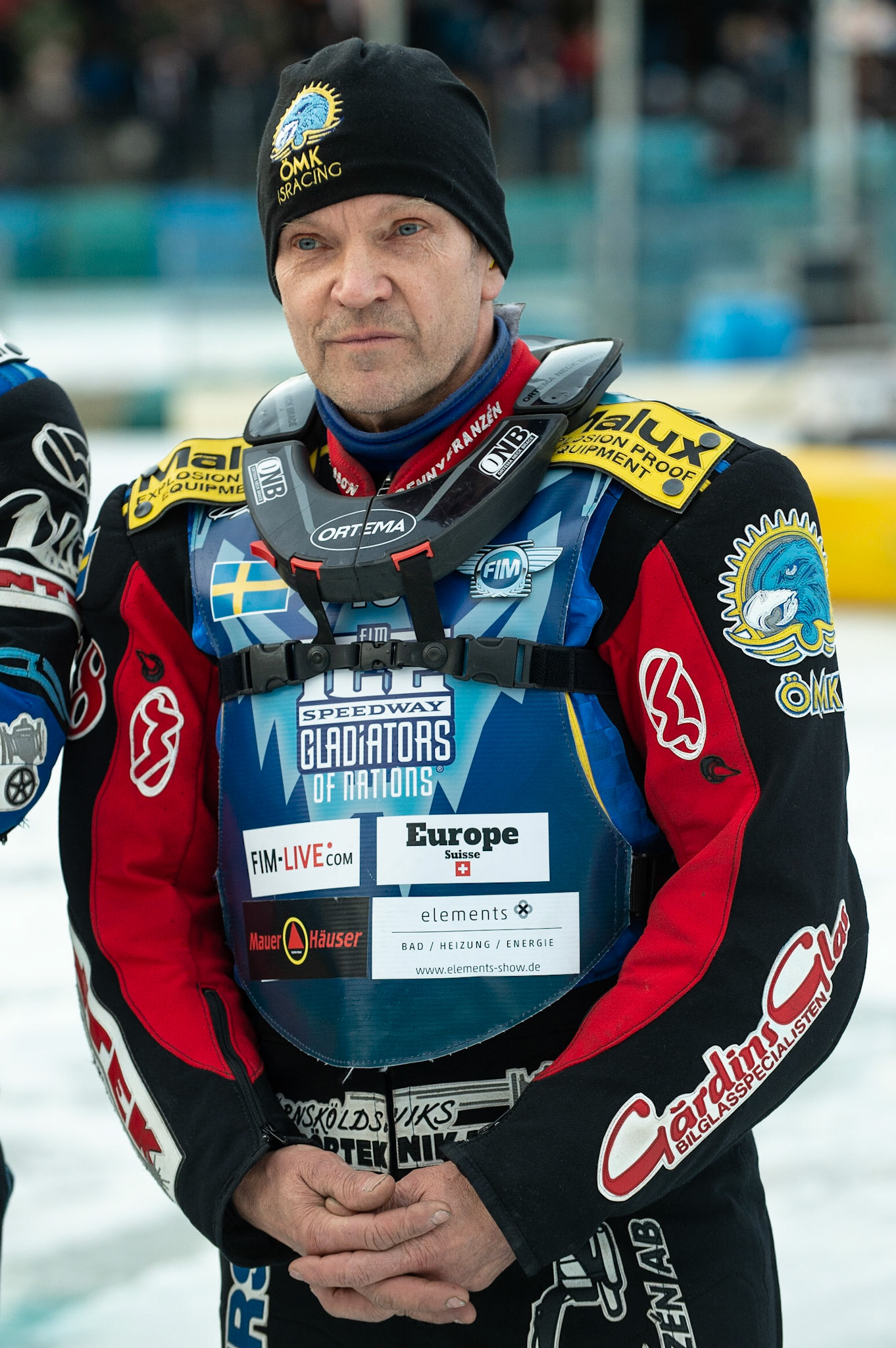 BERLIN GERMANY  - February 29  Stefan Svensson of Sweden  during theIce Speedway of Nations (Day 1) at the Horst-Dohm-Eisstadion, Berlin,  on Saturday 29 February 2020. (Credit: Ian Charles | MI News)