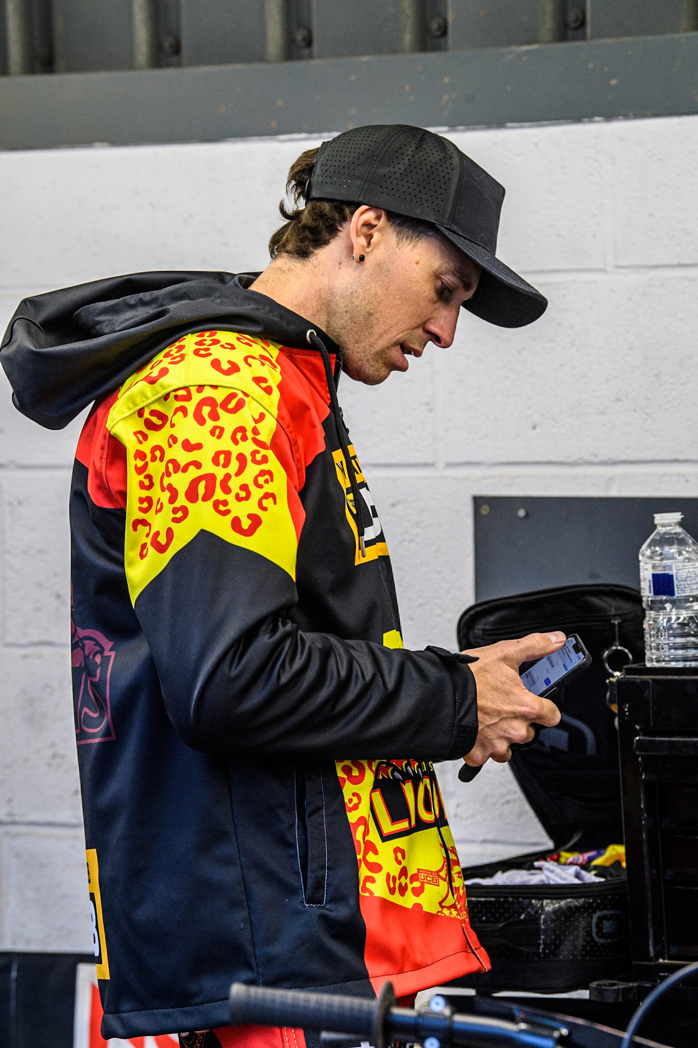Sam Masters of Leicester Lions during the Rowe Motor Oil Premiership match between Belle Vue Aces and Leicester Lions at the National Speedway Stadium, Manchester on Saturday 6th April 2024. (Photo: Ian Charles | MI News)