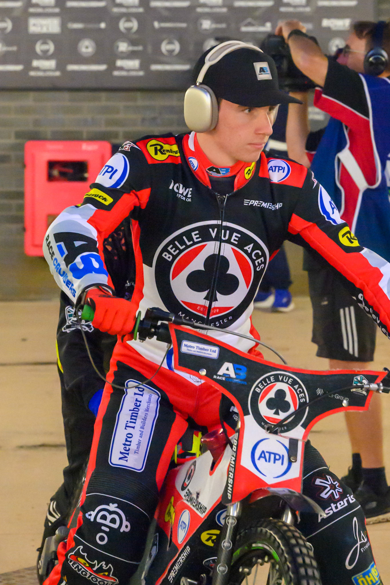 William Cairns of Belle Vue Aces during the Rowe Motor Oil Premiership Play Off Semi Final 2nd leg match between Belle Vue Aces and Ipswich Witches at the National Speedway Stadium, Manchester on Monday 28th September 2026. (Photo: Ian Charles | MI News)