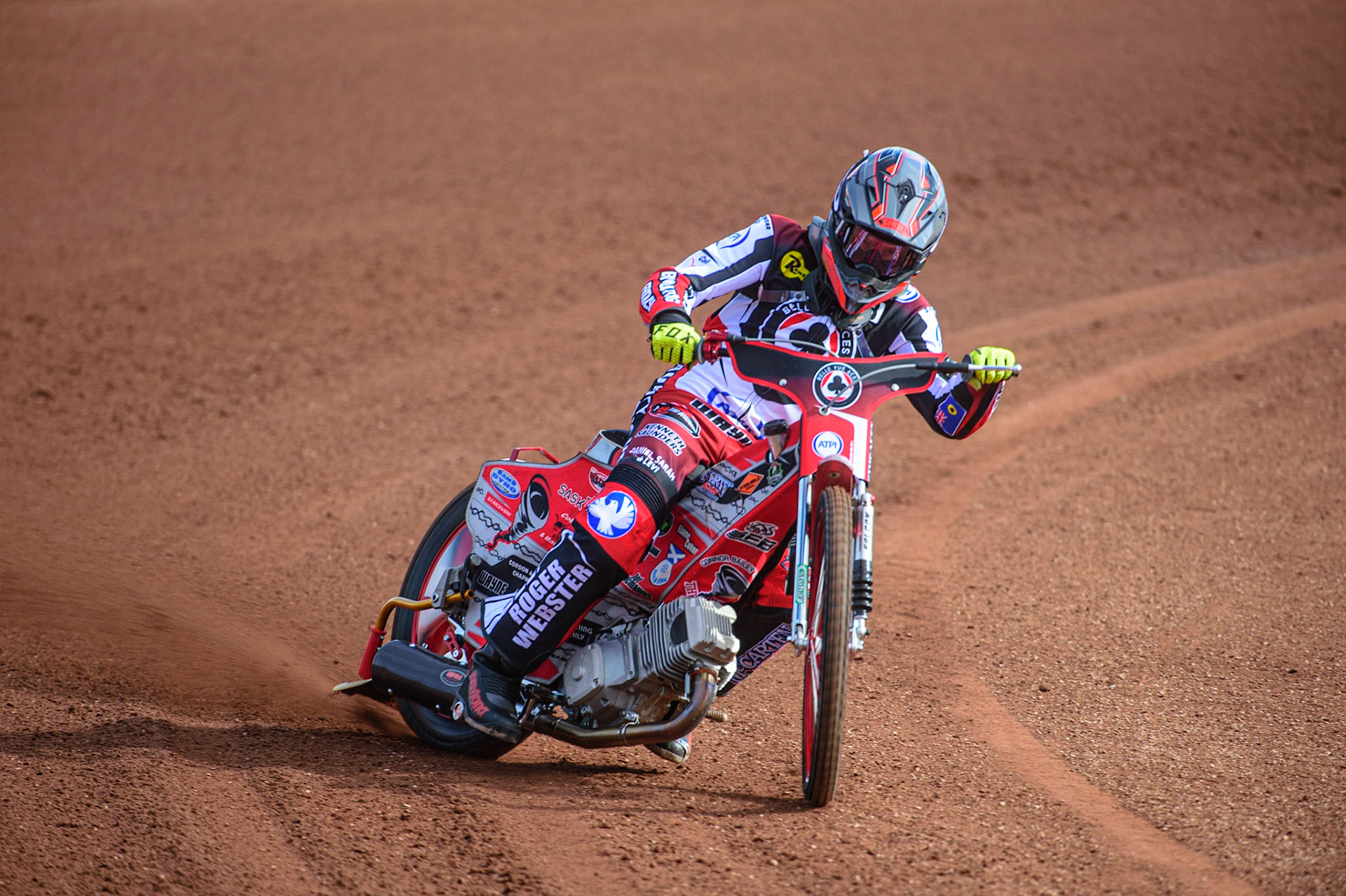 MANCHESTER, UK. MAR 14TH Connor Bailey in action during the Belle Vue Speedway Media Day at the National Speedway Stadium, Manchester on Monday 14th March 2022. (Credit: Ian Charles | MI News)