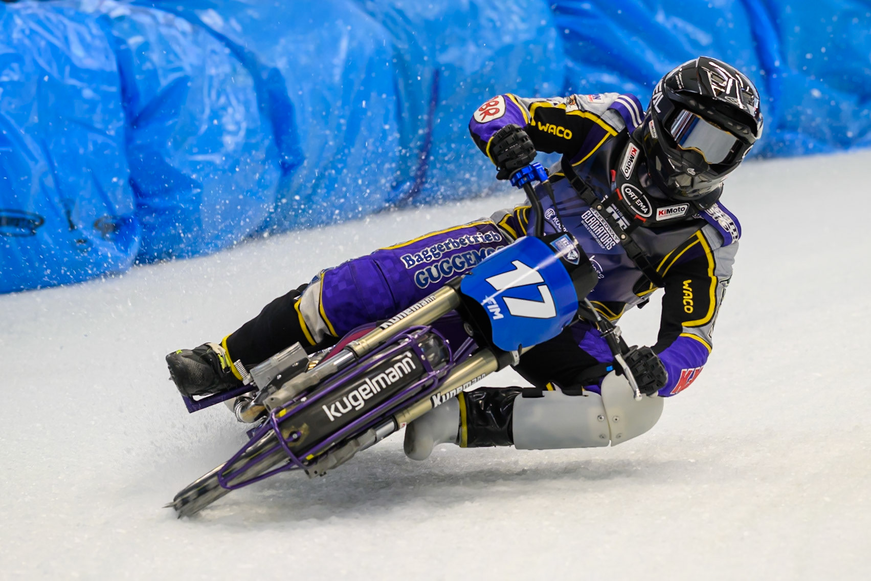 Reserve Christoph Kirchner of Germany during Practice for the Ice Speedway Gladiators World Championship Finals at Max-Aicher-Arena, Inzell on Friday 13th March 2026. (Photo: Ian Charles | MI News)