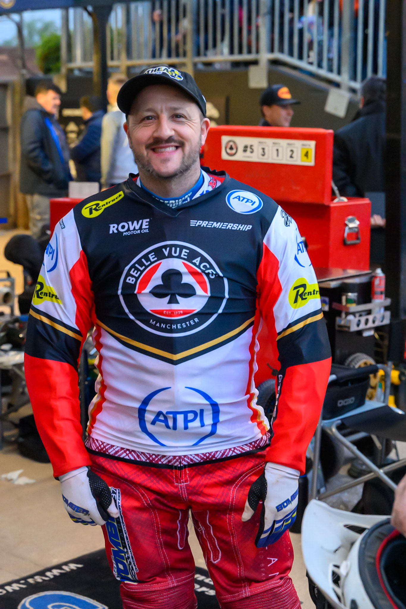 Chris Harris Guest Rider for Belle Vue Aces during the Knockout Cup Northern Section match between Sheffield Tigers and Belle Vue Aces at Owlerton Stadium, Sheffield on Thursday 2nd April 2026. (Photo: Ian Charles | MI News)