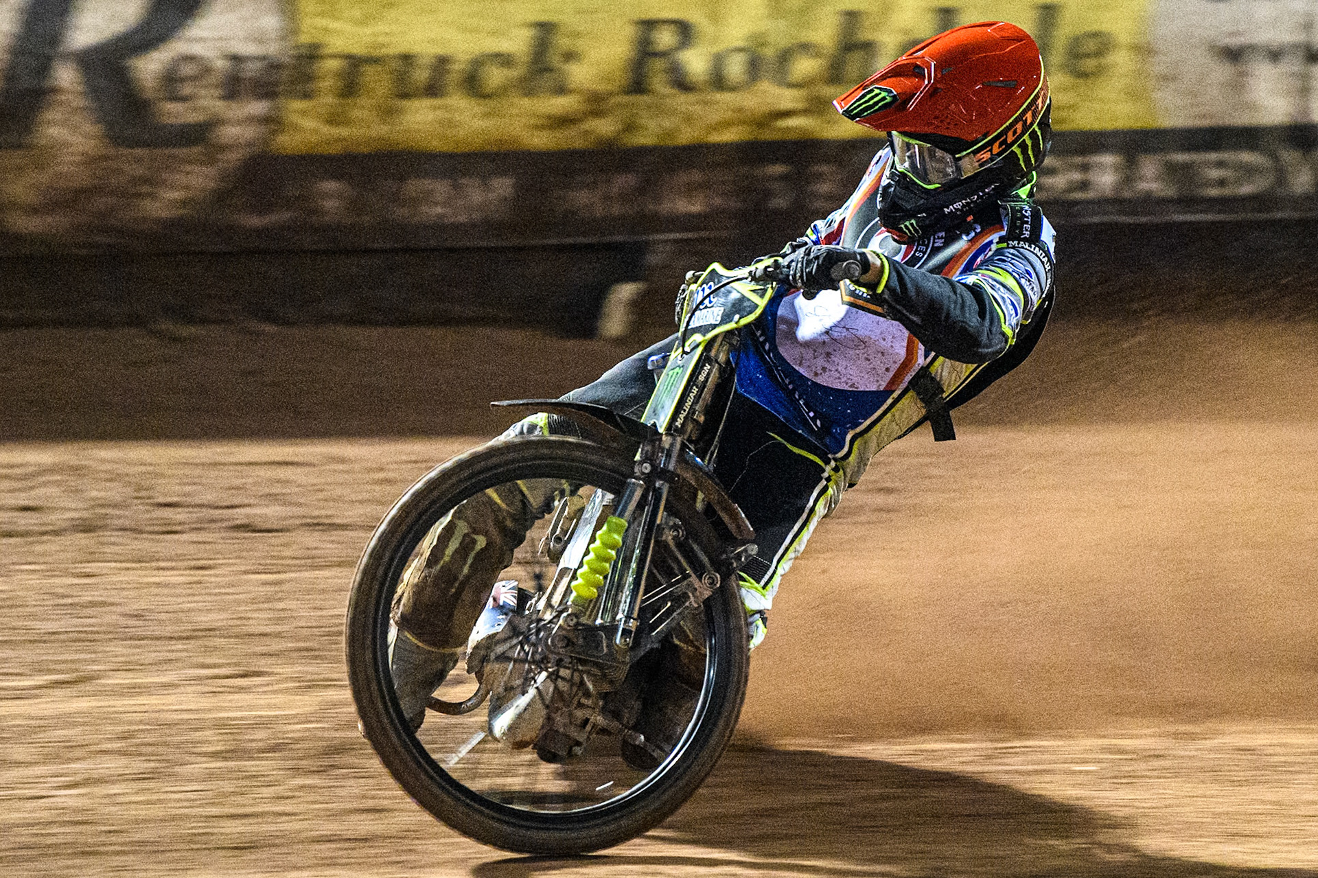 Chris Holder in action during the Peter Craven Memorial Trophy at the National Speedway Stadium, Manchester on Monday 17th March 2025. (Photo: Ian Charles | MI News)