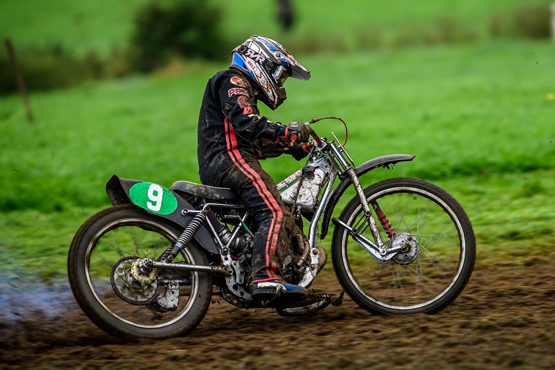 David James (9) in action in the 250cc Upright Class during the ACU British Upright Championships at Woodhouse Lance, Gawsworth, Cheshire on Sunday 8th September 2024. (Photo: Ian Charles | MI News)