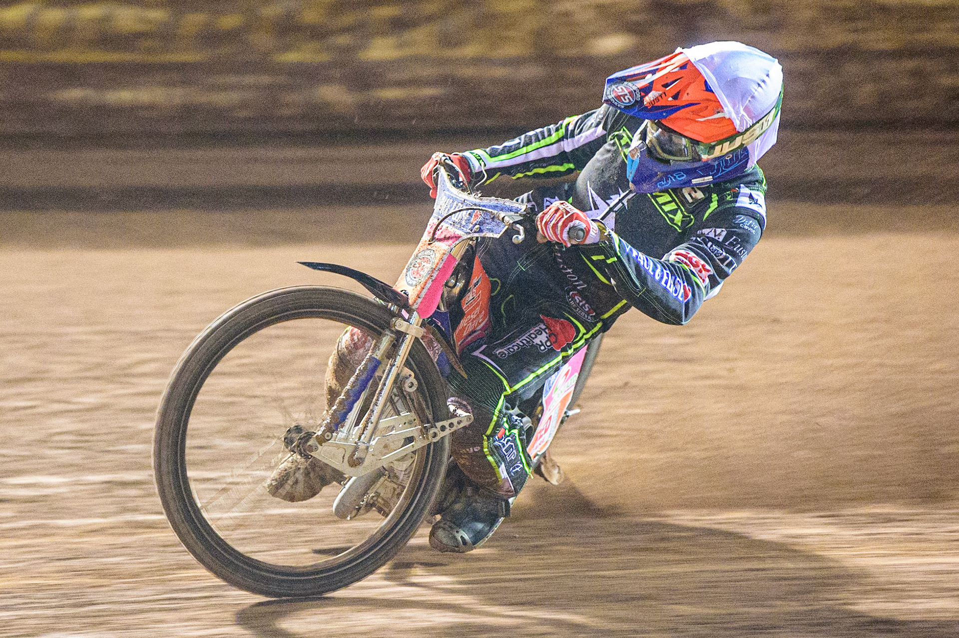 Aaron Summers  in action  for Ipswich TruMix Witches  during the SGB Premiership Semi Final 2nd Leg between Belle Vue Aces and Ipswich Witches at the National Speedway Stadium, Manchester on Monday 3rd October 2022. (Credit: Ian Charles | MI News)