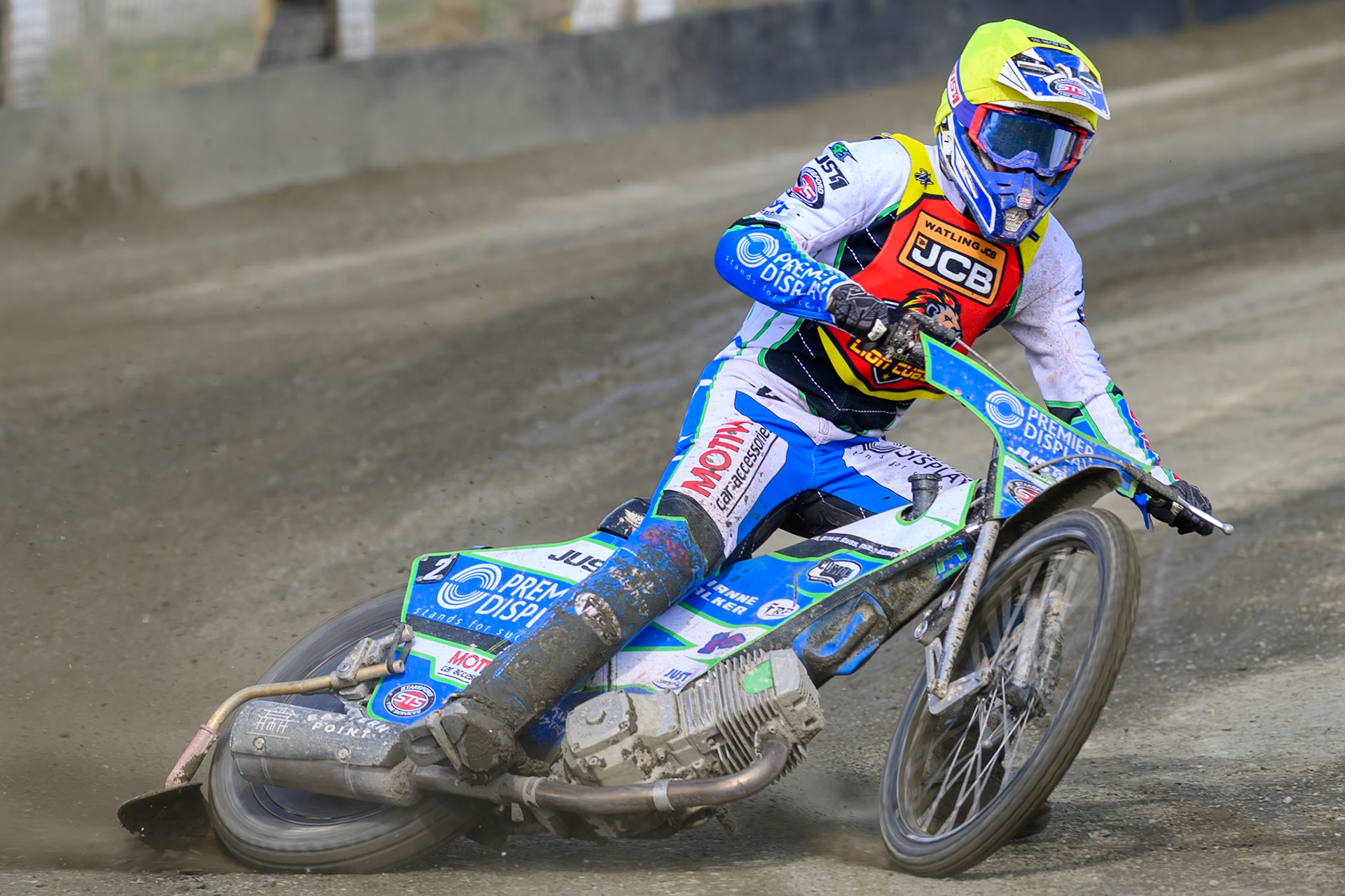 Tom Spencer of Leicester Lion Cubs   in action during the Challenge match between Buxton Bulls and Leicester Lion Cubs at Hi-Edge Speedway, Buxton on Sunday 26th April 2026. (Photo: Ian Charles | MI News)