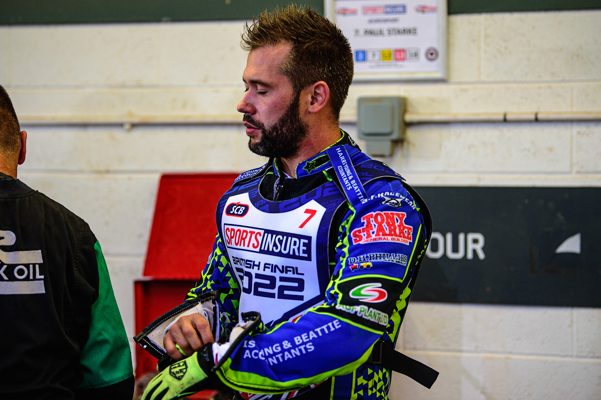 Paul Starke  during the Sports Insure British Speedway Championship Final at the National Speedway Stadium, Bellevue, Manchester, England on Monday 1st August 2022. (Photo by: Ian Charles | MI News)