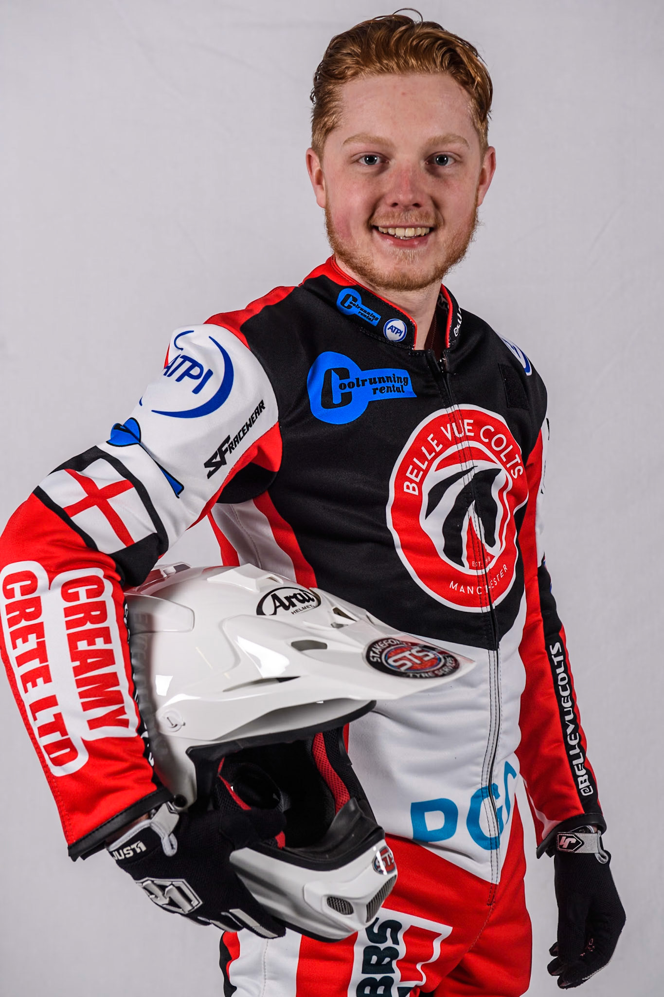 Belle Vue Colts' rider Jack Shimelt  during the Belle Vue Aces Media Day at the National Speedway Stadium, Manchester on Monday 11th March 2024. (Photo: Ian Charles | MI News)