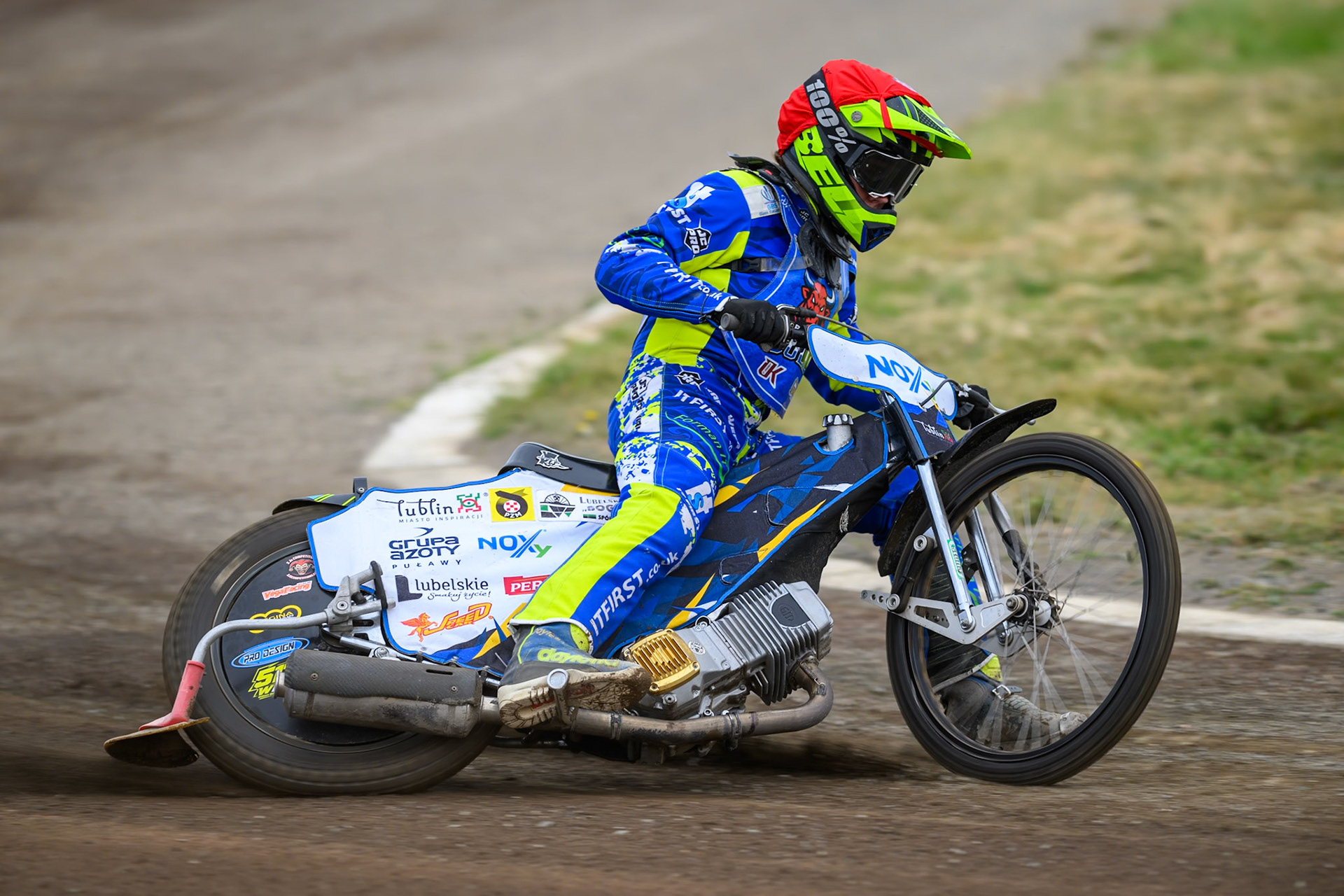 Will Boraston of Buxton Bulls in action during the WSRA National Development League match  between Buxton Bulls and Middlesborough Tigers at Hi-Edge Speedway, Buxton on Sunday 16th August 2026. (Photo: Ian Charles | MI News)