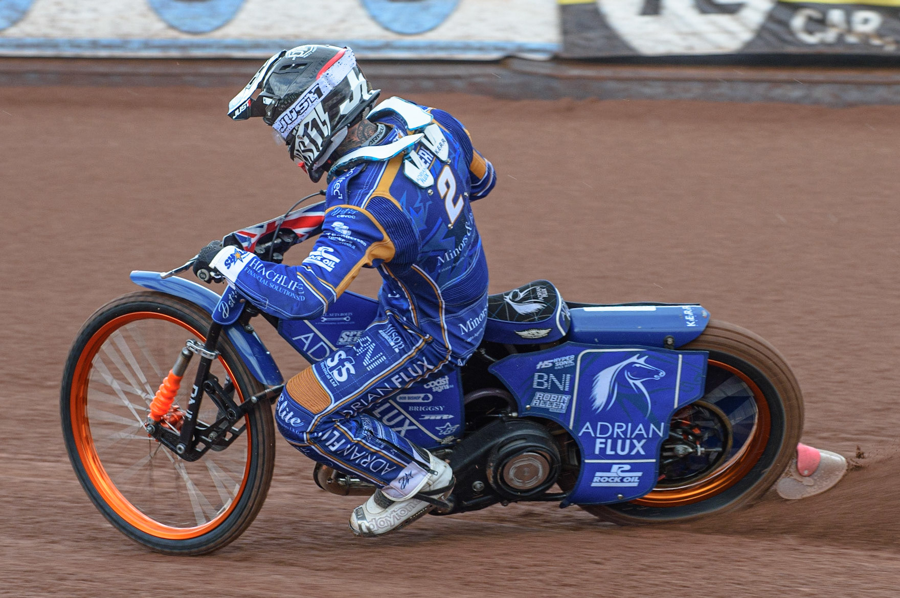 Photo: Ian CharlesLewis Kerr In ActionDiscovery Networks Eurosport Speedway Season Launch, National Speedway Stadium, Manchester Wednesday  12  May  2021