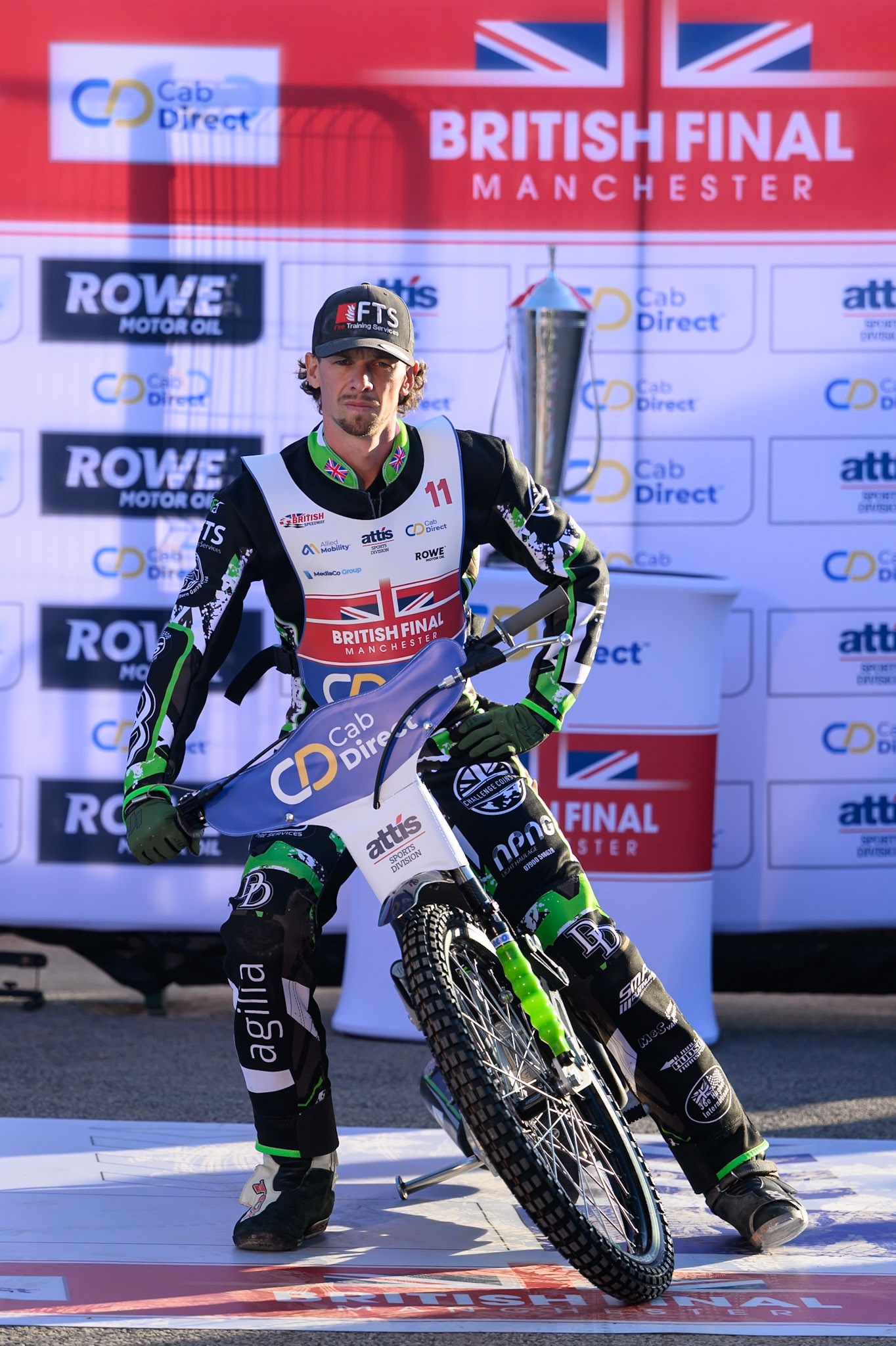 Charles Wright (11) during the Cab Direct British Speedway Championship Final at the National Speedway Stadium, Manchester on Saturday 15th August 2026. (Photo: Ian Charles | MI News)