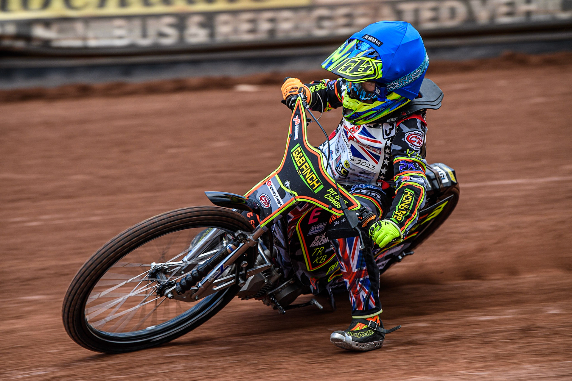 Archie Rolph in action  during the British Youth Championships at the National Speedway Stadium, Manchester on Friday 12th May 2023. (Photo: Ian Charles | MI News)