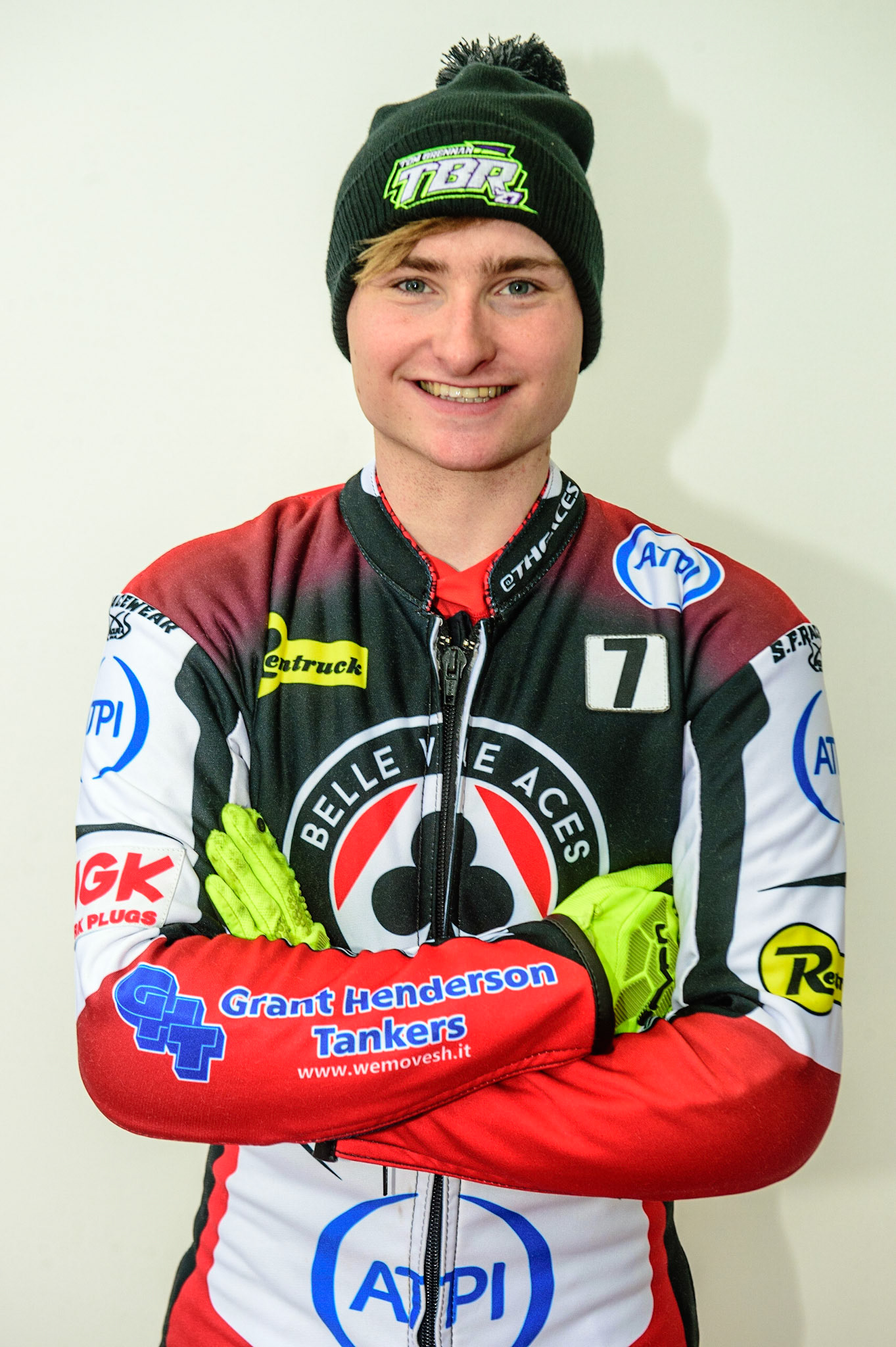 MANCHESTER, UK. APRIL 12TH: Tom Brennan, Belle Vue Aces’ Rising Star at the Discovery Networks Eurosport Speedway Season Launch at the National Speedway Stadium, Manchester on Tuesday 12th April 2022 (Credit: Ian Charles | MI News)