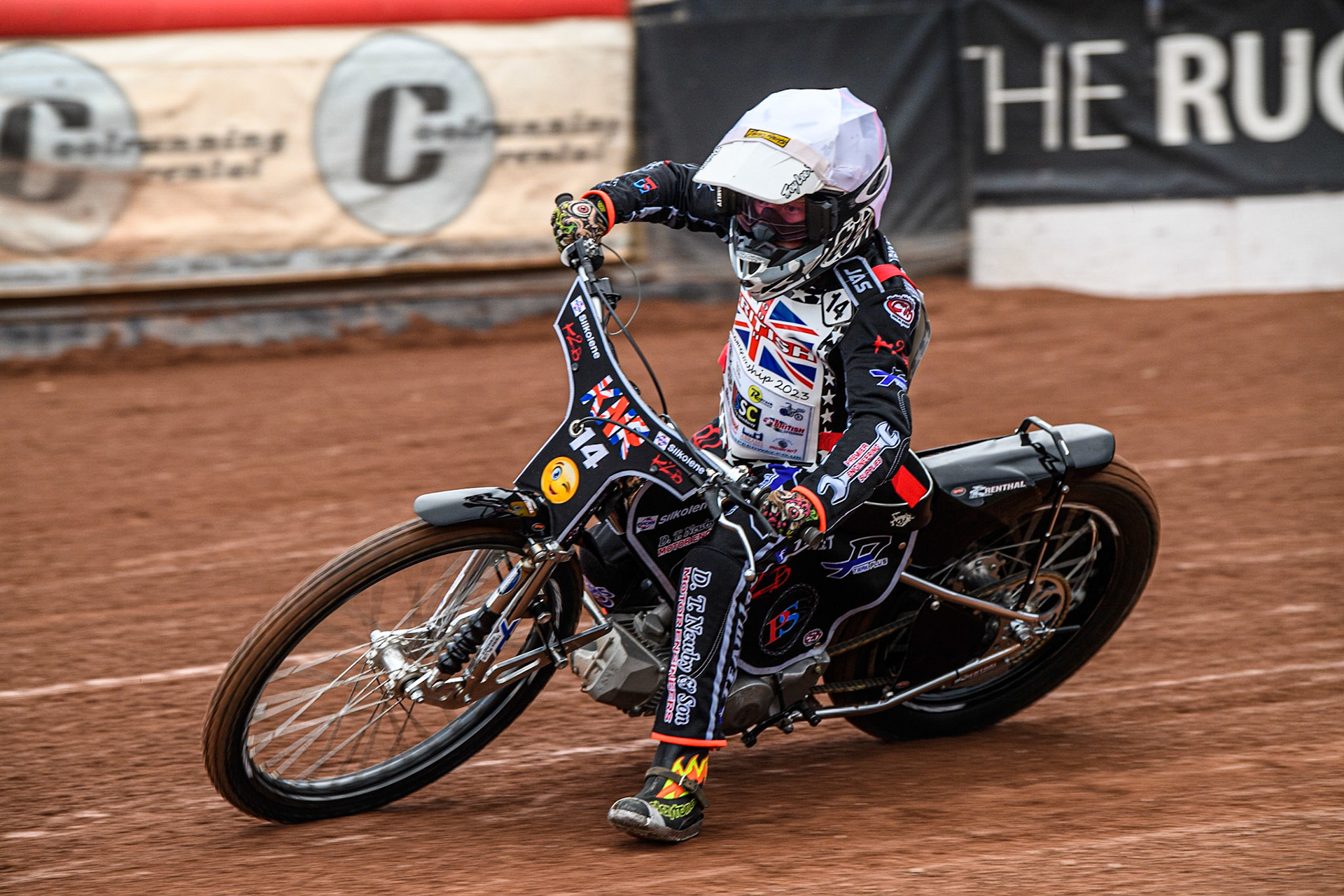 Kane Newby in action  during the British Youth Championships at the National Speedway Stadium, Manchester on Friday 12th May 2023. (Photo: Ian Charles | MI News)