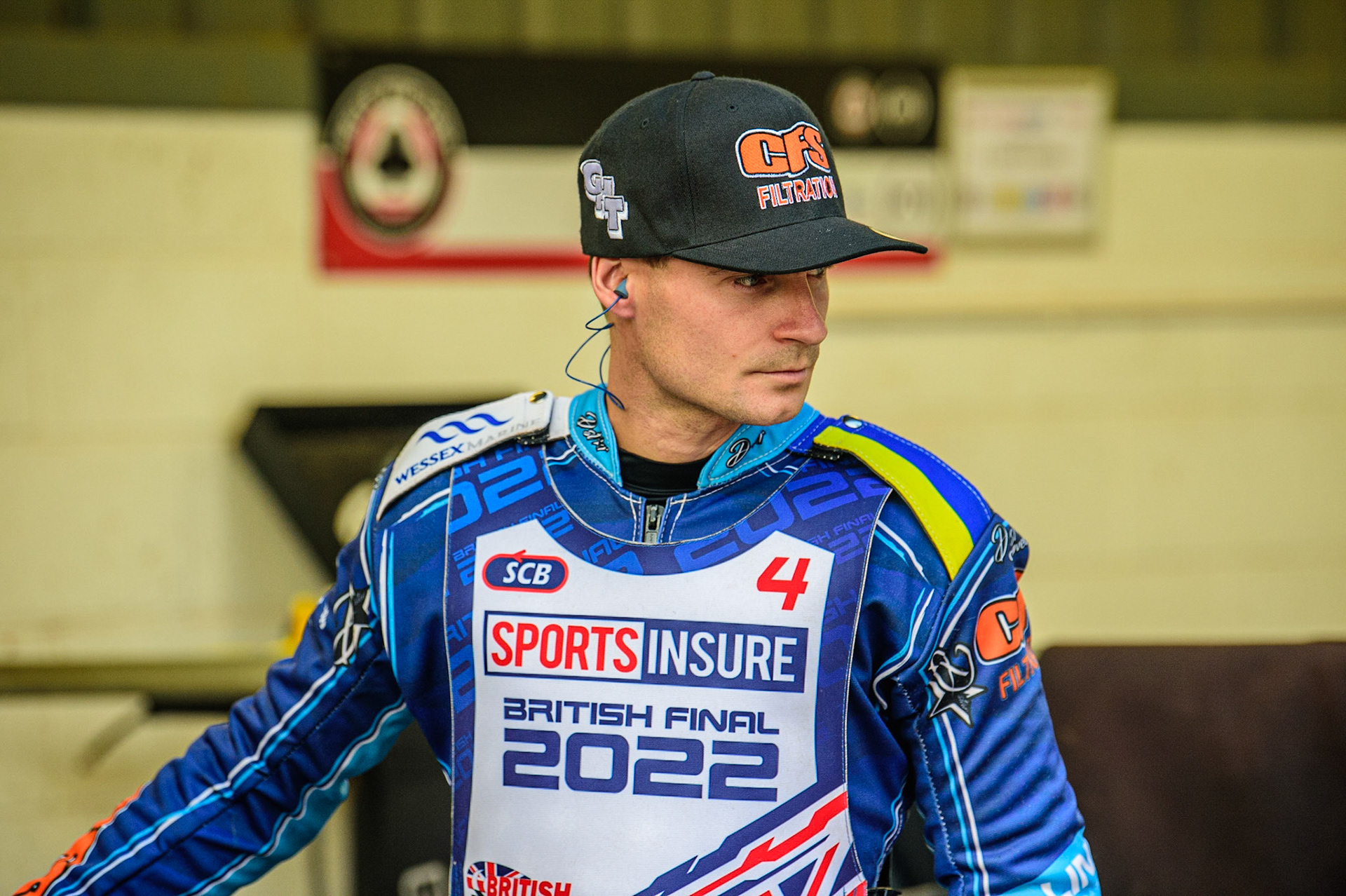 Steve Worrall  during the Sports Insure British Speedway Final, at the National Speedway Stadium, Manchester, on Sunday 18th September 2022. (Credit: Ian Charles | MI News )