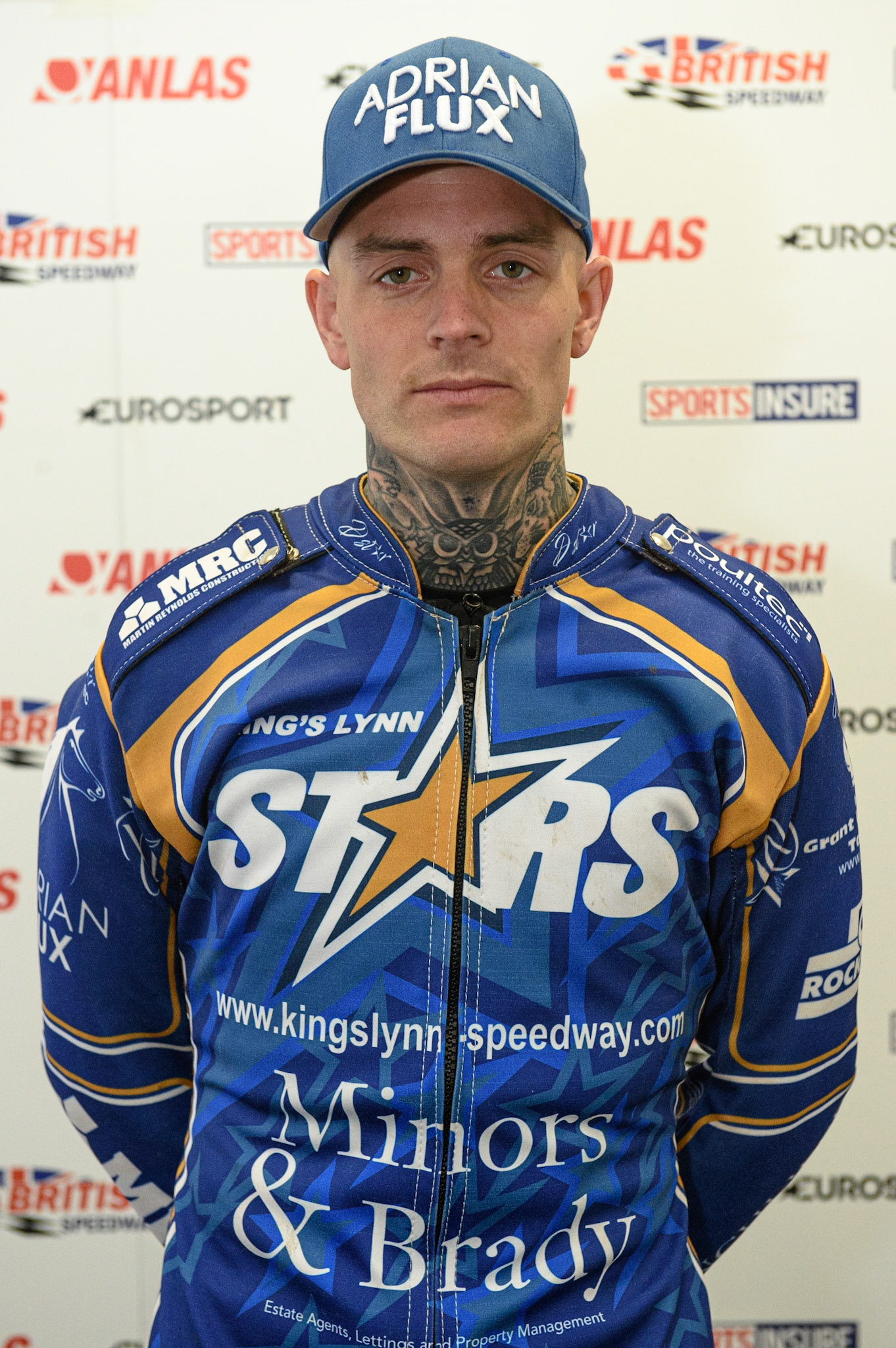 Photo: Ian CharlesLewis Kerr, Captain of Kings Lynn StarsDiscovery Networks Eurosport Speedway Season Launch, National Speedway Stadium, Manchester Wednesday  12  May  2021
