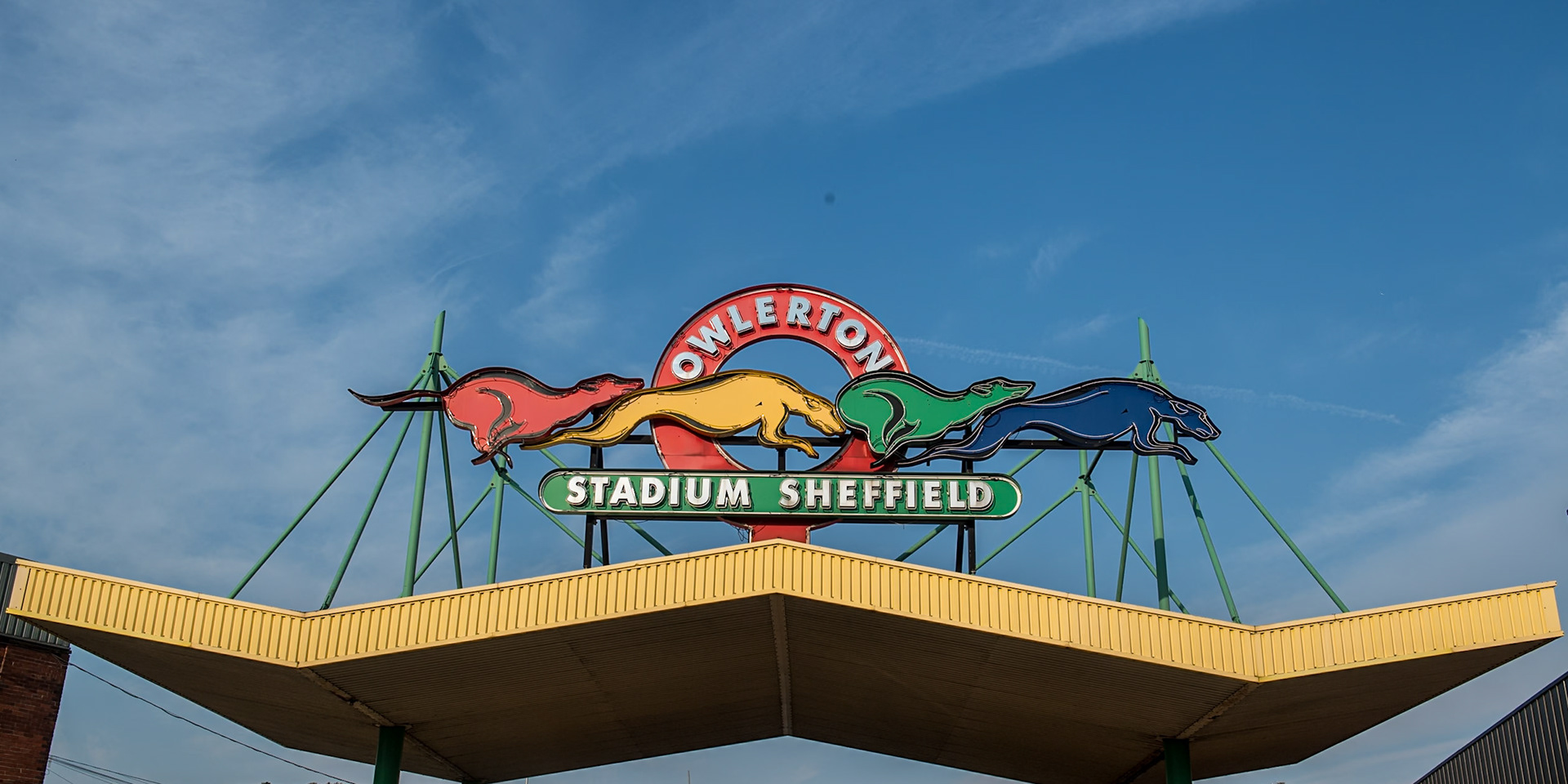 The entrance to Owlerton Stadium during the Rowe Motor Oil Premiership Play Off Semi Final 2nd leg between Sheffield Tigers and Belle Vue Aces at Owlerton Stadium, Sheffield on Thursday 19th September 2024. (Photo: Ian Charles | MI News)