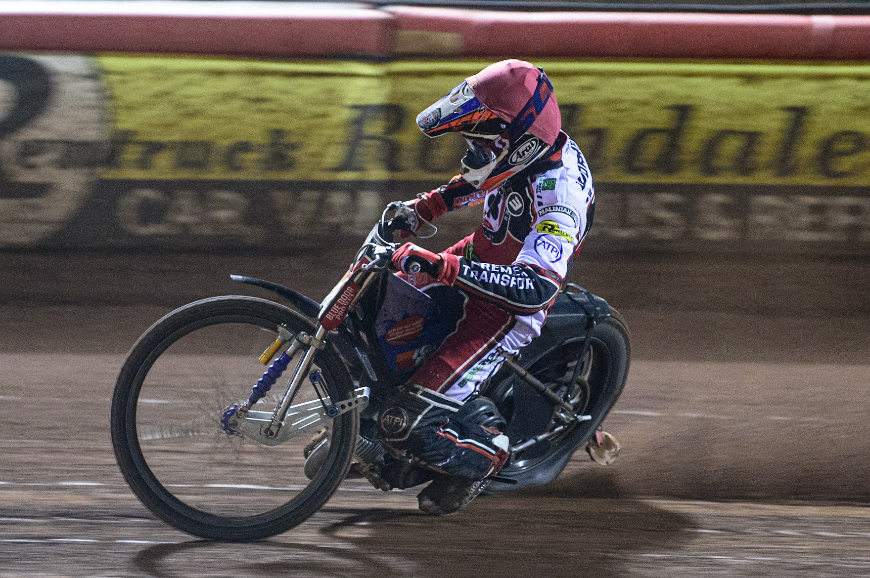 MANCHESTER, UK. OCT 7TH  Steve Worrall   in action  for Belle Vue BikeRight Aces  during the SGB Premiership Play off Semi-Final Second Leg between Belle Vue Aces and Sheffield Tigers at the National Speedway Stadium, Manchester on Thursday 7th October 2021. (Credit: Ian Charles | MI News)