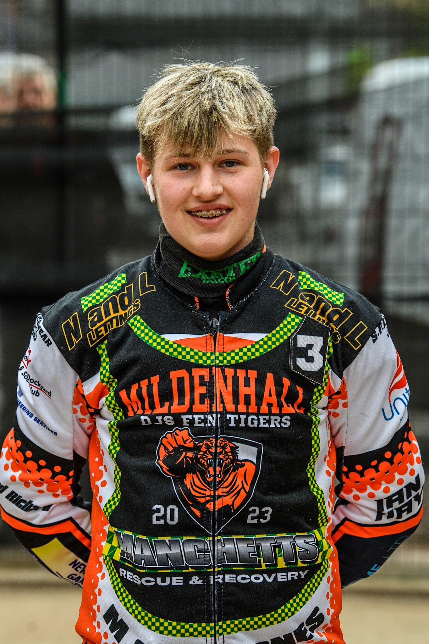 Ben Trigger - Mildenhall Manchettes Fen Tigers during the National Development League match between Belle Vue Colts and Mildenhall Fens Tigers at the National Speedway Stadium, Manchester on Friday 26th May 2023. (Photo: Ian Charles | MI News)