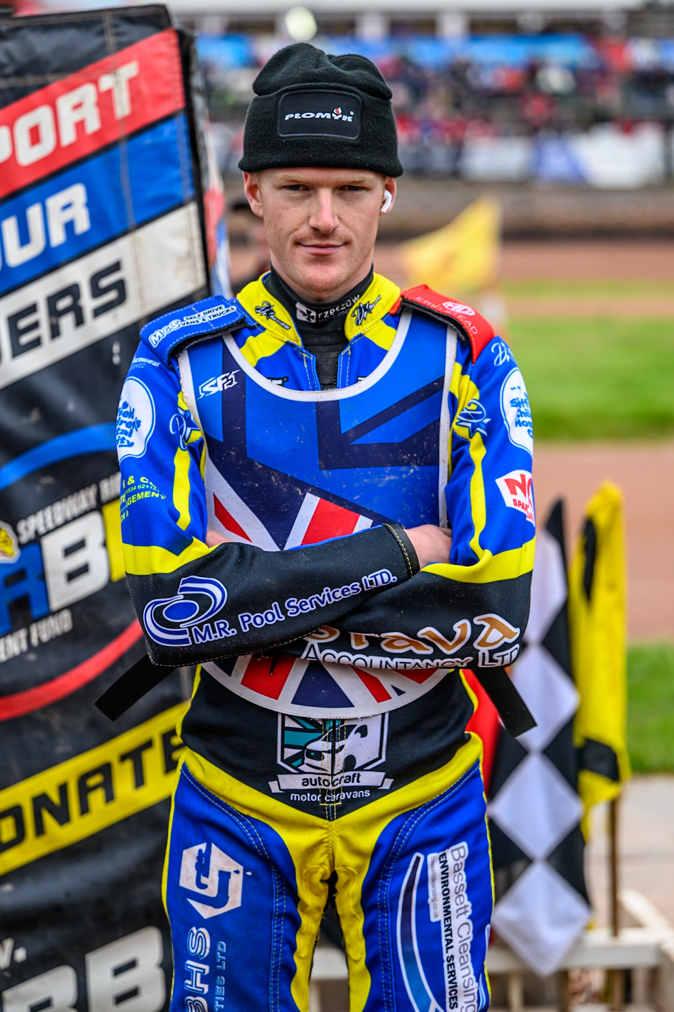 Anders Rowe of Great Britain during the Speedway GP Qualifying Round 3 at Allied Ashfield Stadium, Glasgow on Saturday 30th May 2026. (Photo: Ian Charles | MI News)