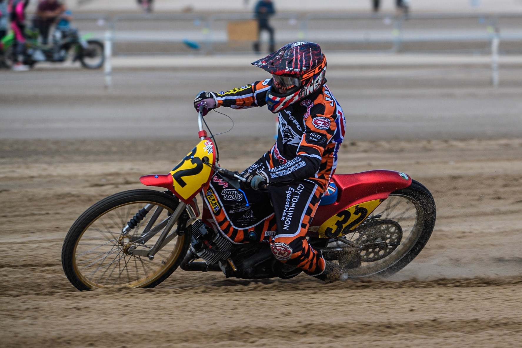 Jamie Fenn-Smith (32) in action  during the Fylde ACU British Sand Racing Masters Championship at  St Annes on Sea, Lancashire on Sunday 30th July 2023. (Photo: Ian Charles | MI News)