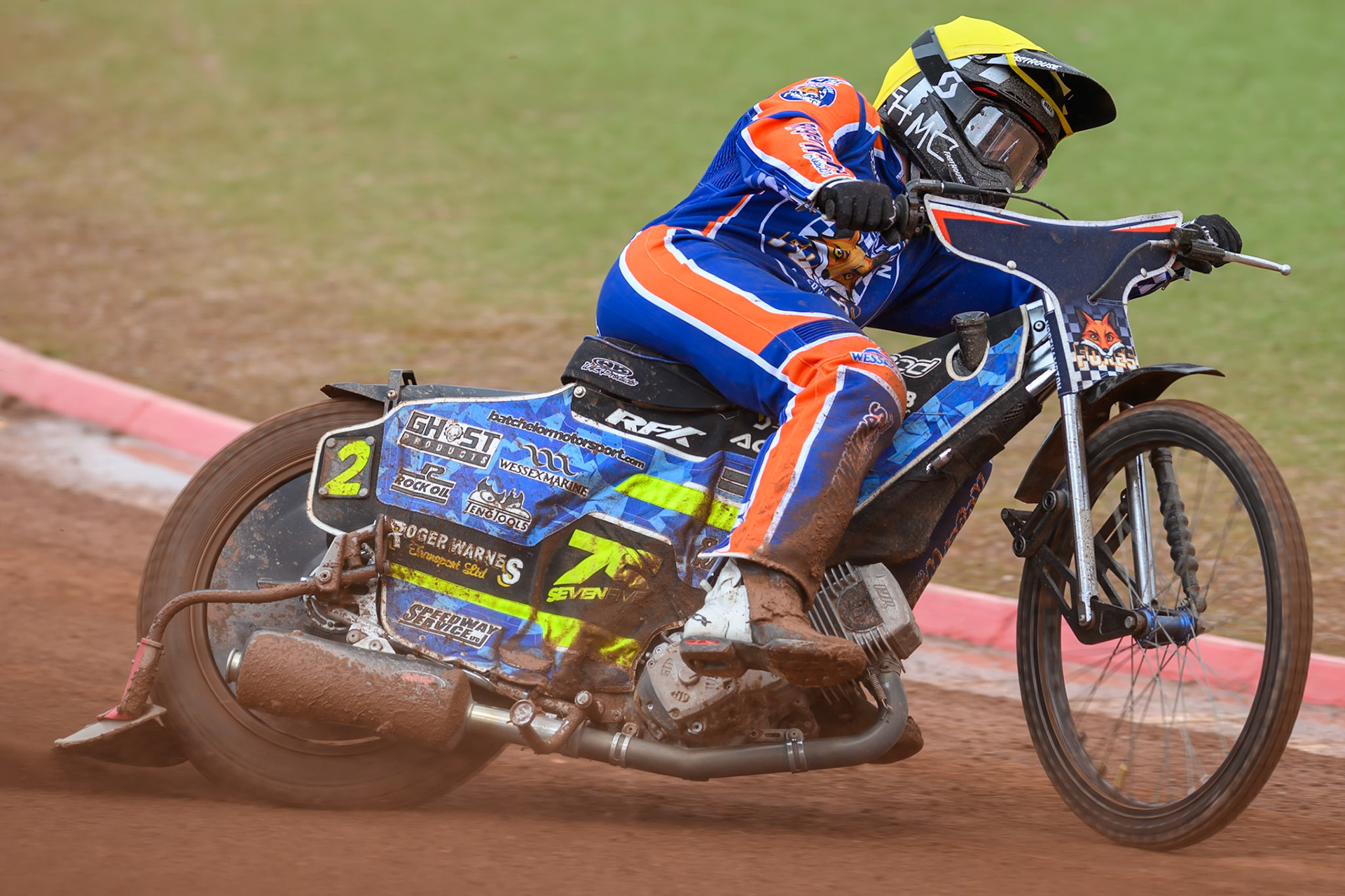 Troy Batchelor of Northampton Foxes in action during the Rowe Motor Oil Premiership match between Belle Vue Aces and Northampton Foxes at the National Speedway Stadium, Manchester on Monday 4th May 2026. (Photo: Ian Charles | MI News)