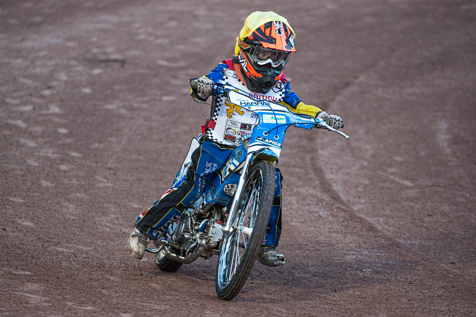 Photo: Ian CharlesHarry Fletcher in action  (125cc B Class)British Youth Speedway Championship (Round 5), National Speedway Stadium, Manchester Saturday  10  October  2020