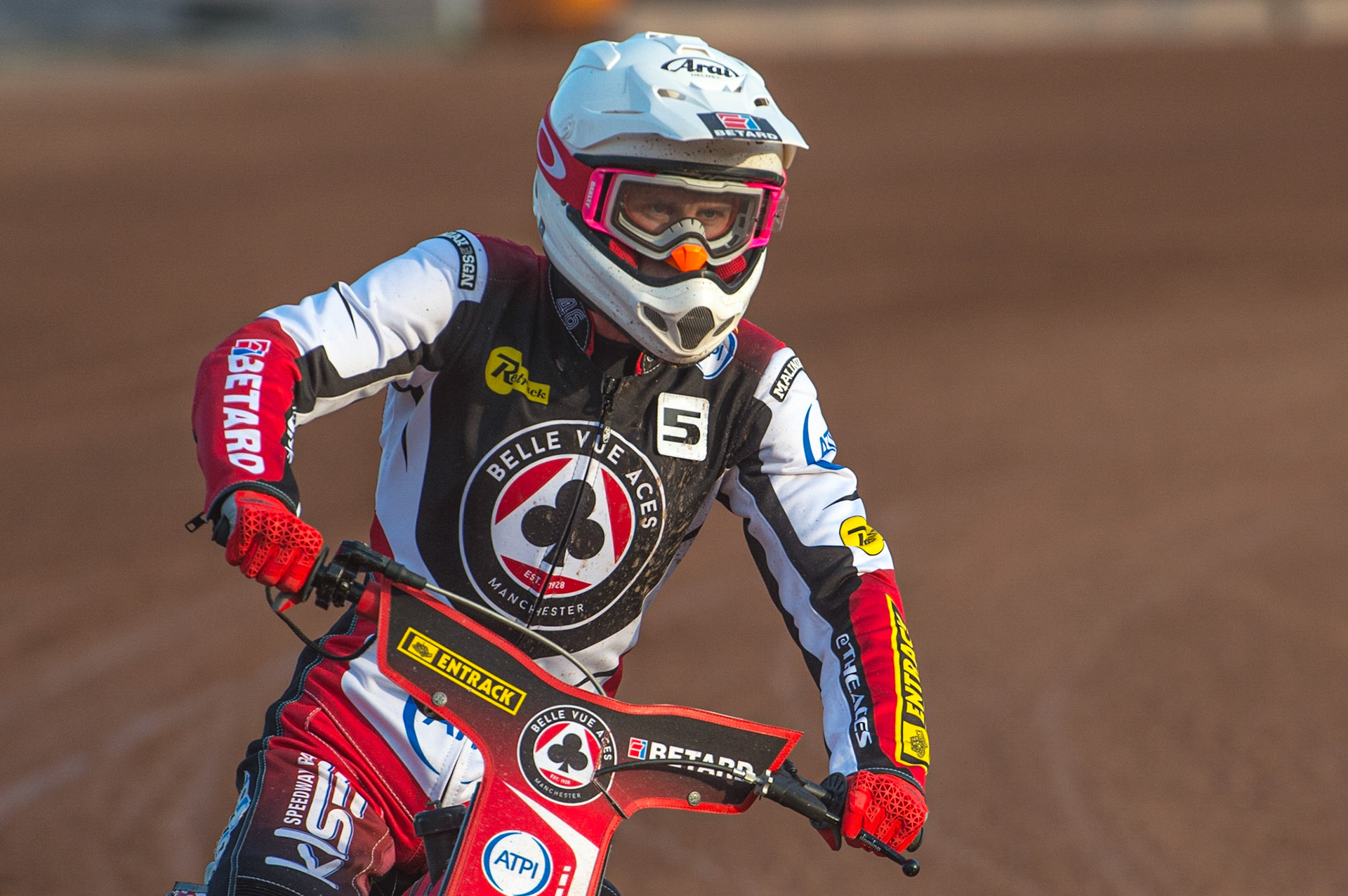 WOLVERHAMPTON, UK. JUN 20TH Max Fricke  of Belle Vue ATPI Aces  during the SGB Premiership match between Wolverhampton Wolves and Belle Vue Aces at Monmore Green Stadium, Wolverhampton on Monday 20th June 2022. (Credit: Ian Charles | MI News)