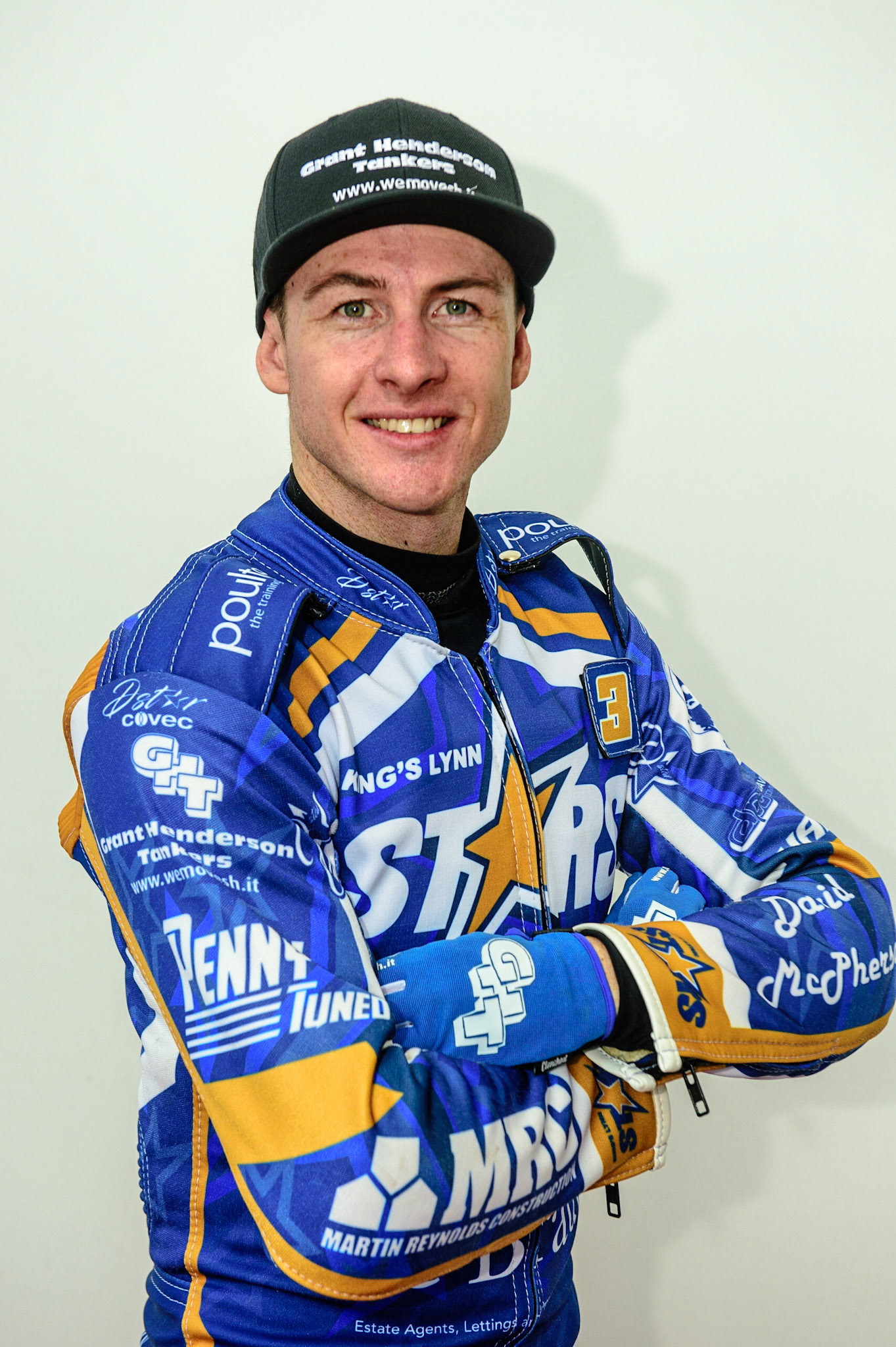 MANCHESTER, UK. APRIL 12TH: Josh Pickering, Captain of King Lynn Stars at the Discovery Networks Eurosport Speedway Season Launch at the National Speedway Stadium, Manchester on Tuesday 12th April 2022 (Credit: Ian Charles | MI News)