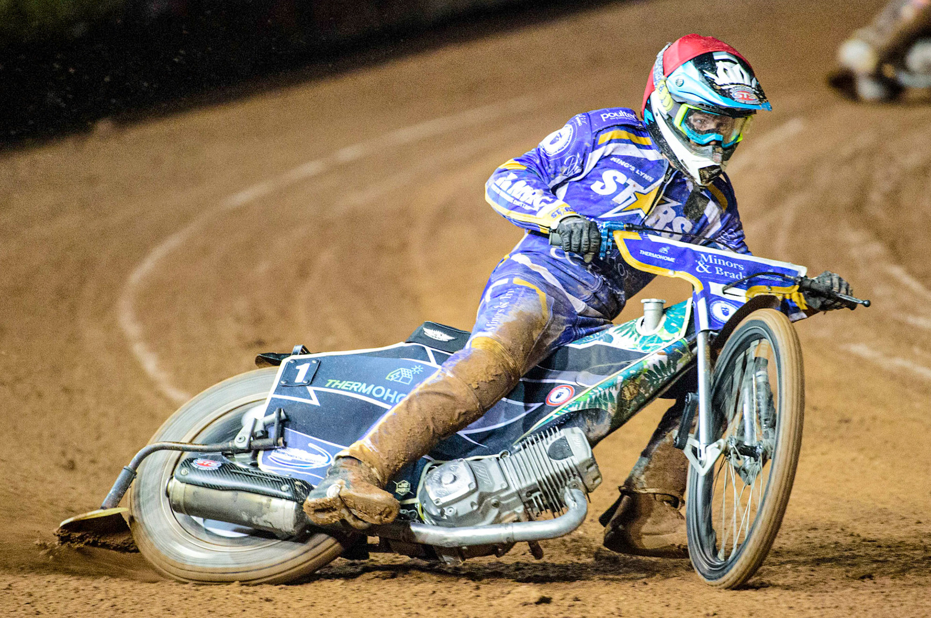 Richard Lawson in action   during the Grant Henderson Pairs at the National Speedway Stadium, Manchester on Thursday 27th October 2022. (Credit: Ian Charles | MI NEWS)