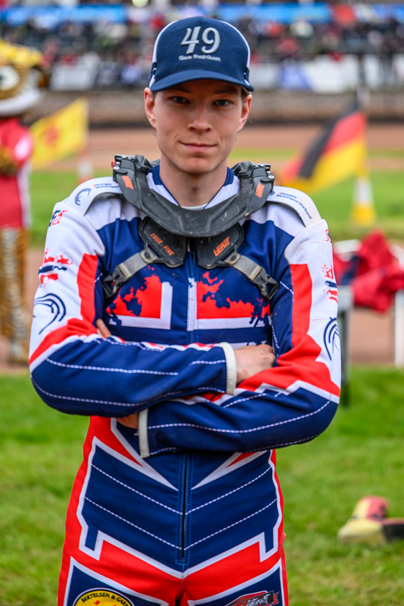 Lasse Fredriksen of Norway during the Speedway GP Qualifying Round 3 at Allied Ashfield Stadium, Glasgow on Saturday 30th May 2026. (Photo: Ian Charles | MI News)