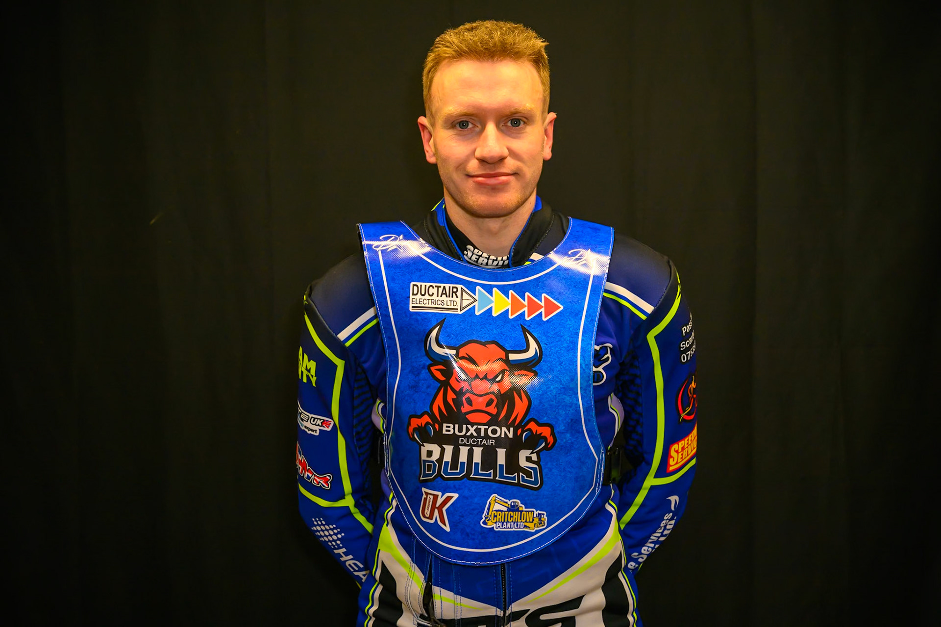 Arran Butcher during Buxton Bulls Press and Practice at Hi-Edge Speedway, Buxton on Monday 30th March 2026. (Photo: Ian Charles | MI News)