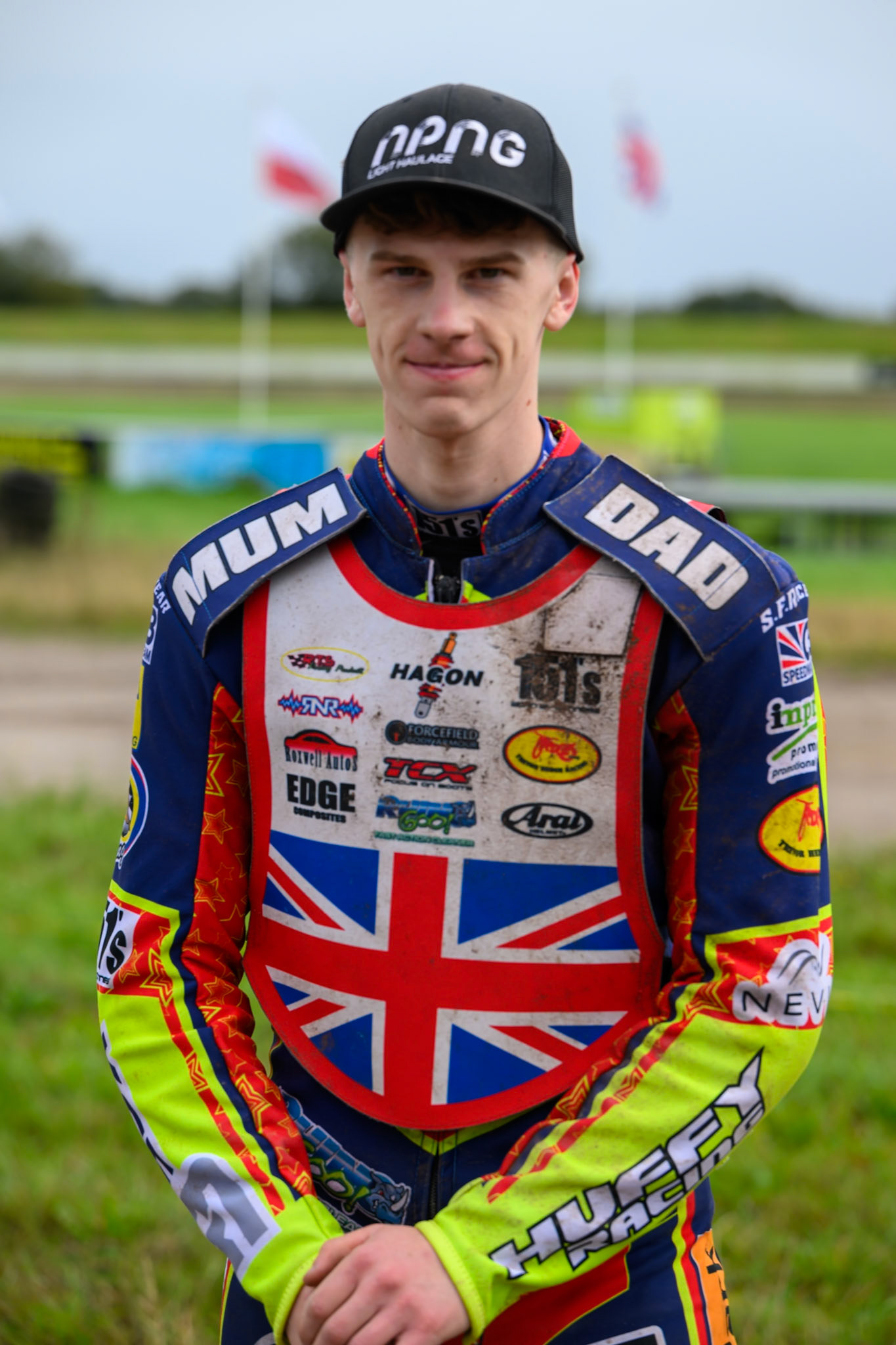 Jake Mulford (72) of Great Britain during the FIM Long Track World Championship Final 4, at the Speed Centre Roden, Netherlands on Sunday 21st September 2025. (Photo: Ian Charles | MI News)during the FIM Long Track World Championship Final 4, at the Speed Centre, Roden on Sunday 21st September 2025. (Photo: Ian Charles | MI News)