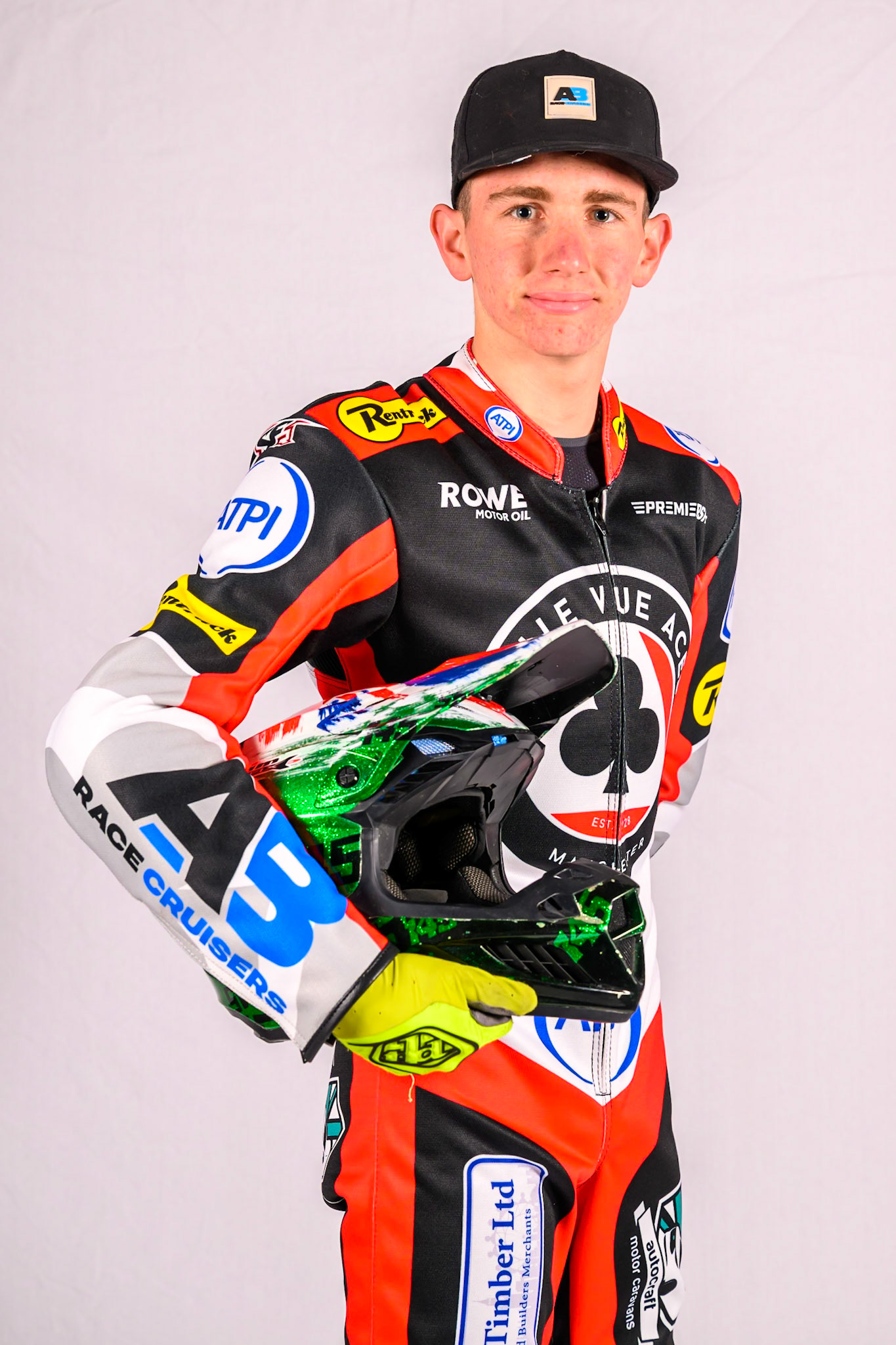 Will Cairns, Rising Star Rider of Belle Vue Aces during the Belle Vue Aces Media Day at the National Speedway Stadium, Manchester on Wednesday 11th March 2026. (Photo: Ian Charles | MI News)