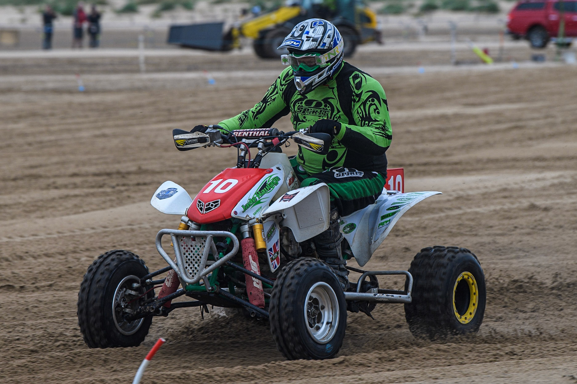 Duncan Elliot (10) during the Fylde ACU British Sand Racing Masters Championship at  St Annes on Sea, Lancashire on Sunday 30th July 2023. (Photo: Ian Charles | MI News)
