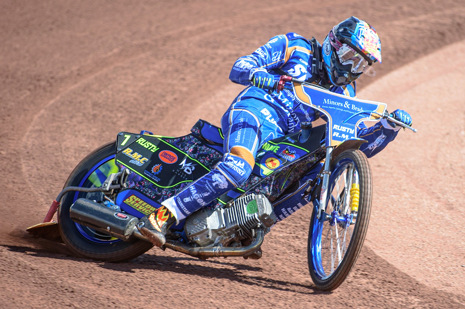 Photo: Ian CharlesRyan Kinsley In ActionDiscovery Networks Eurosport Speedway Season Launch, National Speedway Stadium, Manchester Wednesday  12  May  2021